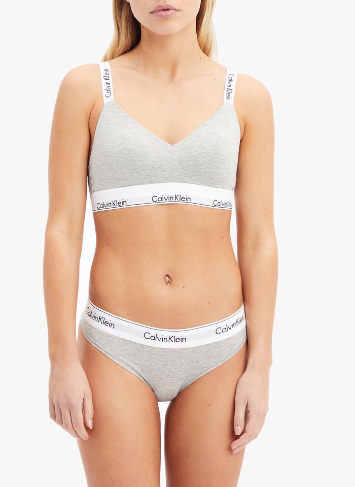 verwijderen Ontvanger Vervolgen Braziliaanse Slip Van Katoenmix Grey Heather Calvin Klein Underwear - Dames  | Place des Tendances