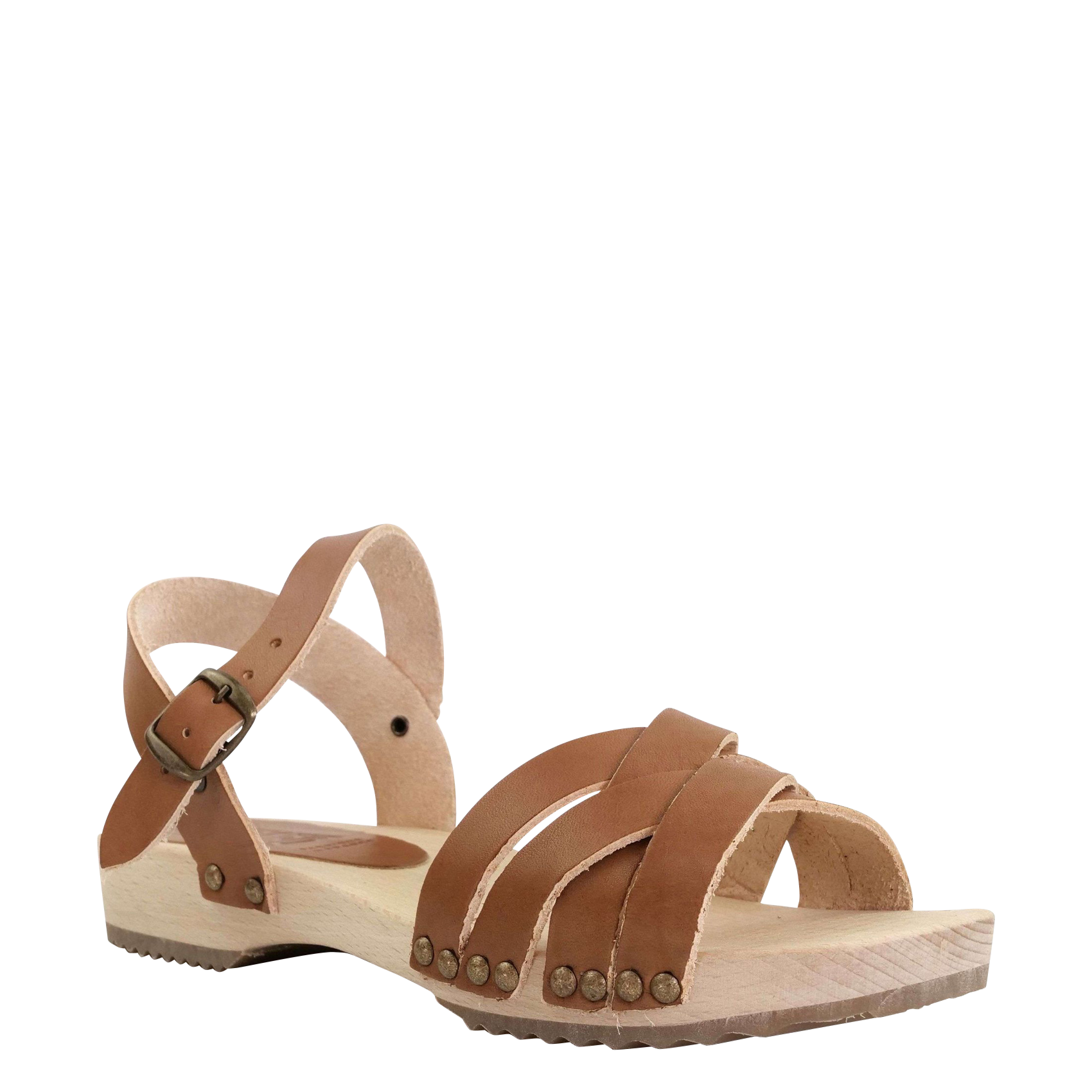 Leren sandalen BOSABO Bruin