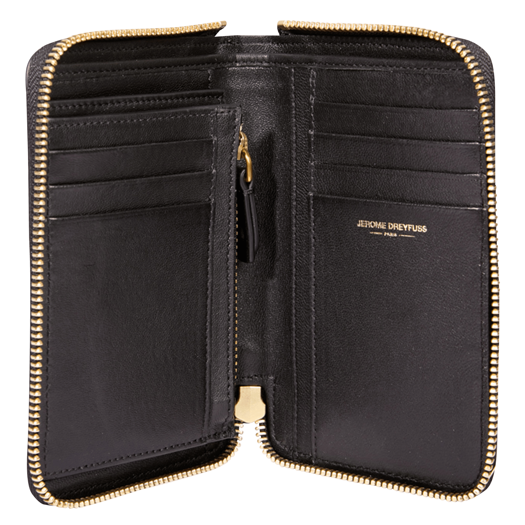 Cartera de piel JEROME DREYFUSS Caqui