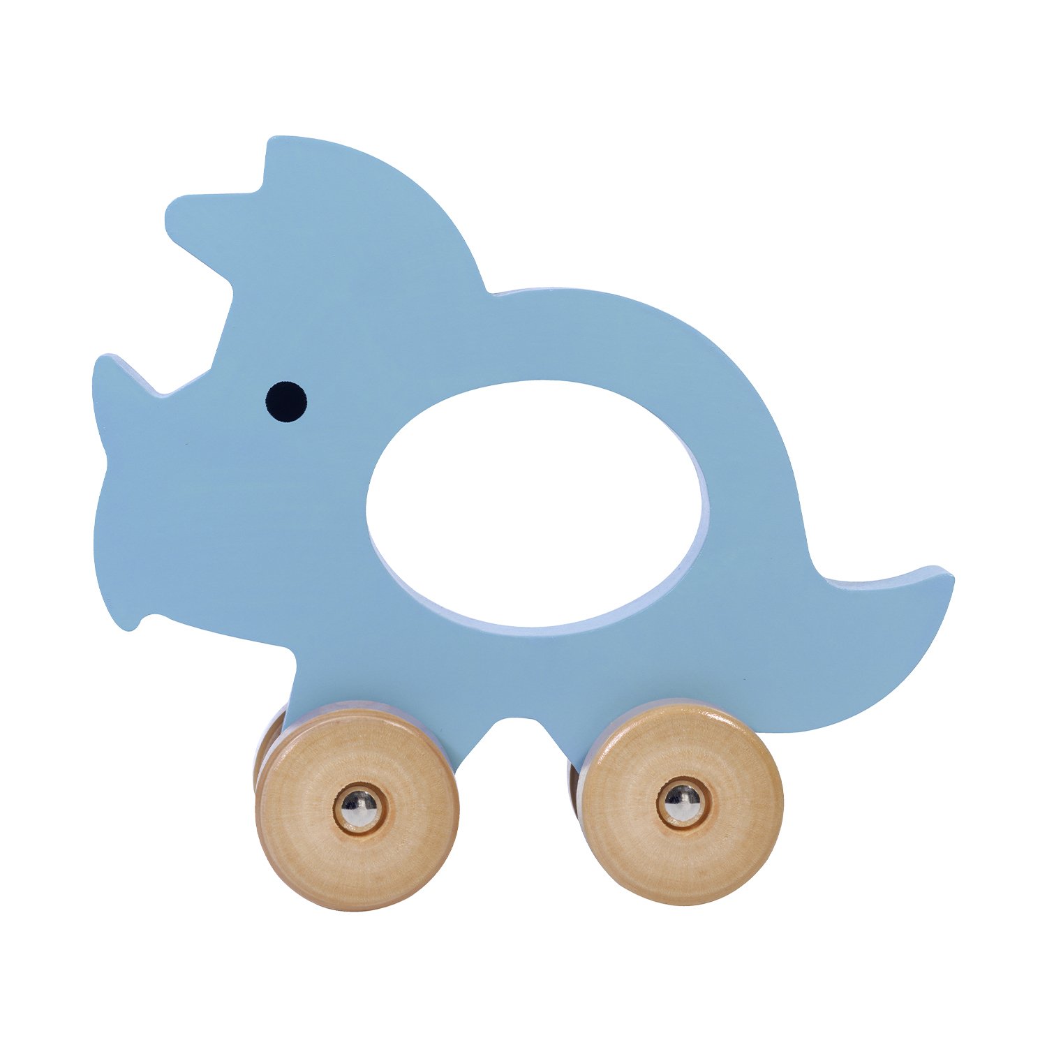 Push-along triceratops KINDSGUT Blue