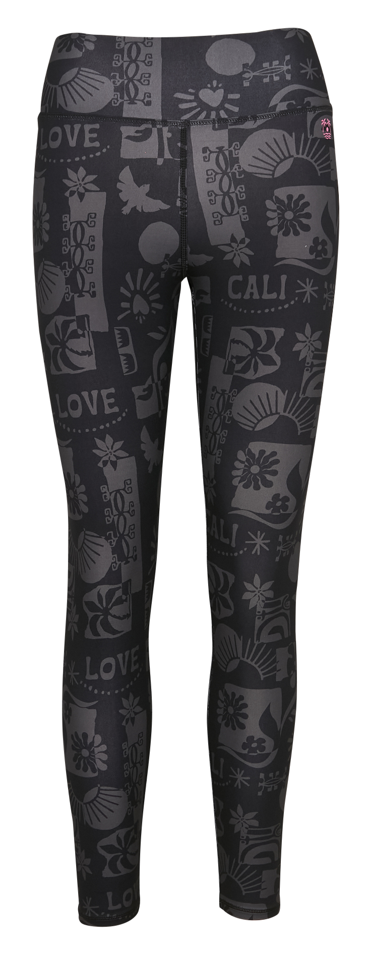 Printed sports leggings BANANA MOON Black
