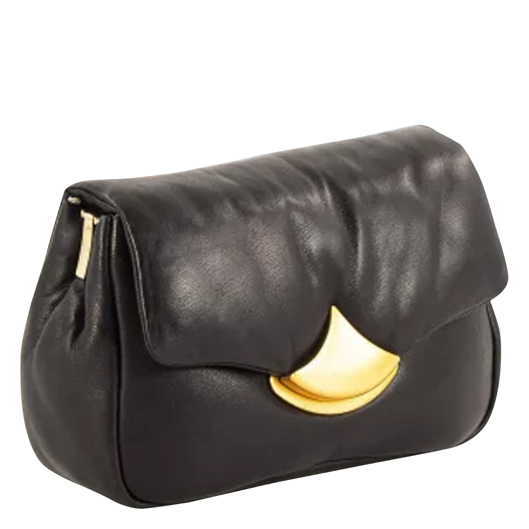 Sac bandoulière en cuir Noir