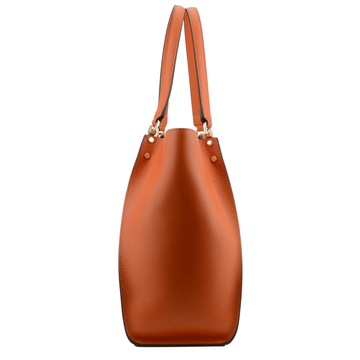 Billy L leather bag  POURCHET Orange