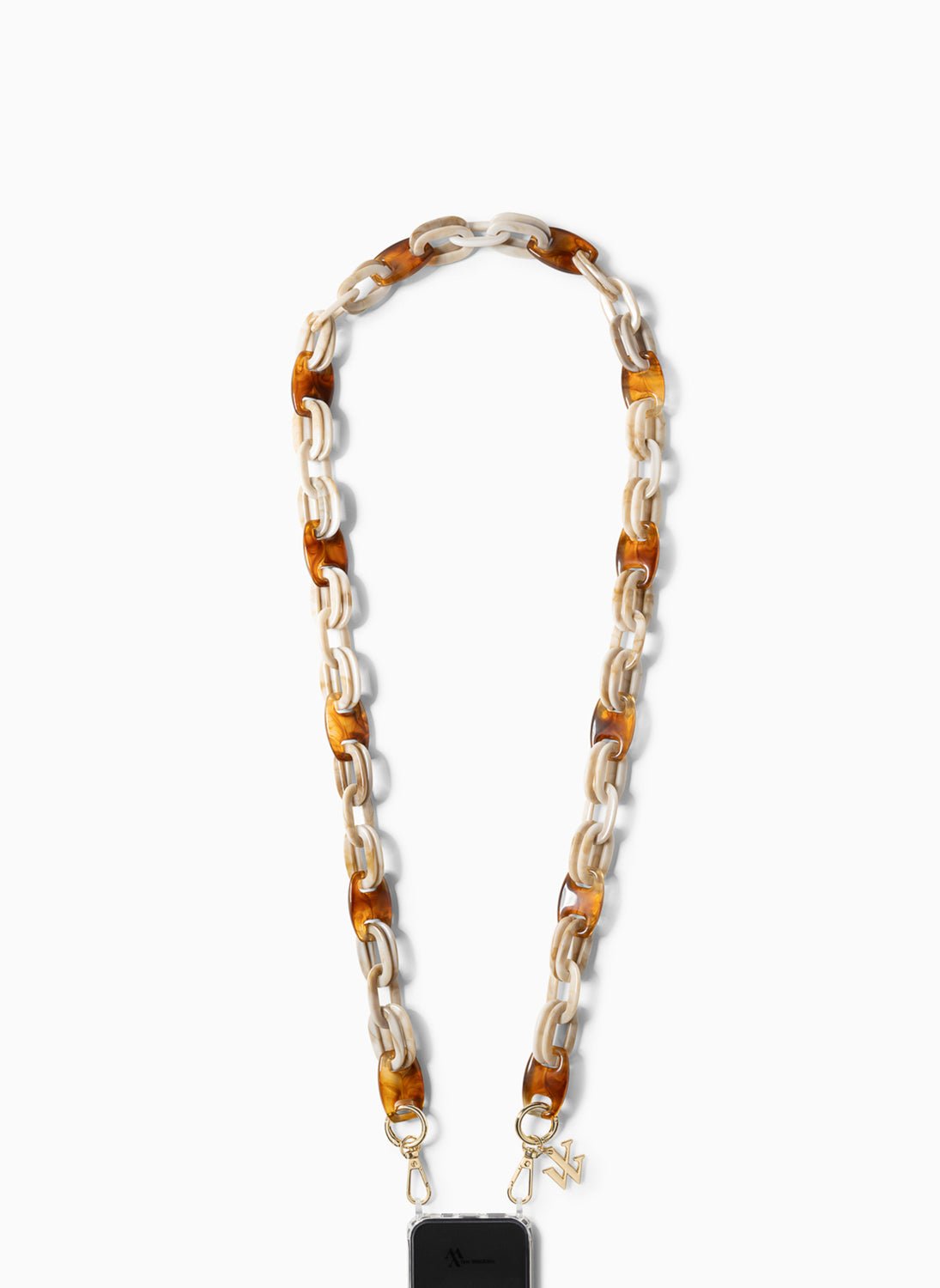 Chaîne de téléphone en acrylique VANESSA WU Beige