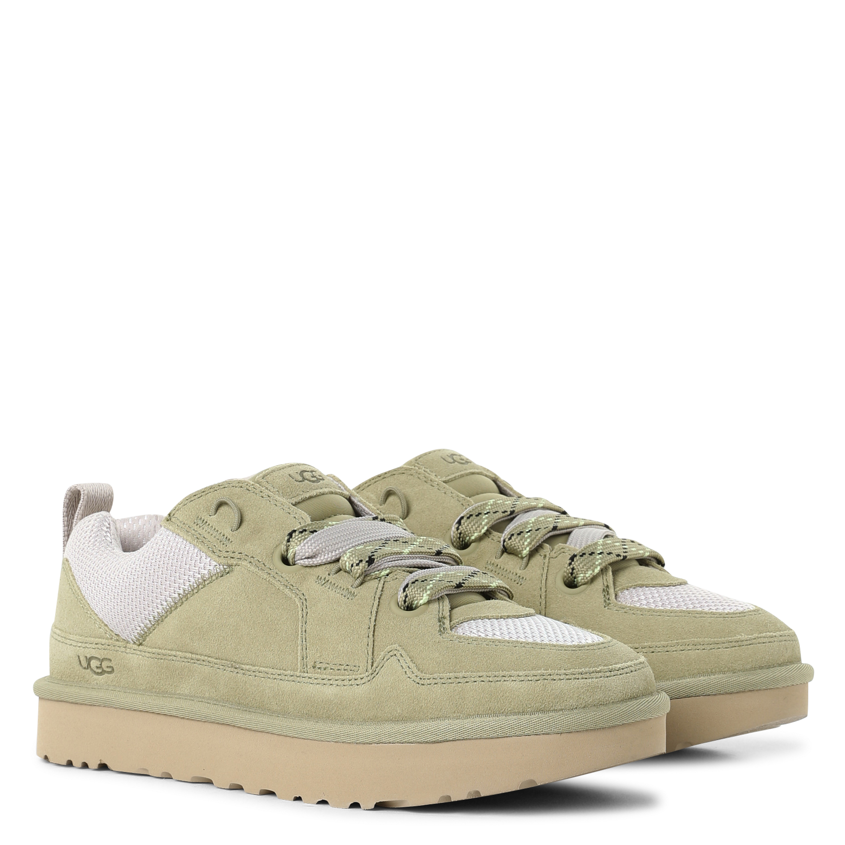 Baskets bassses compensées bi-matière UGG Marron