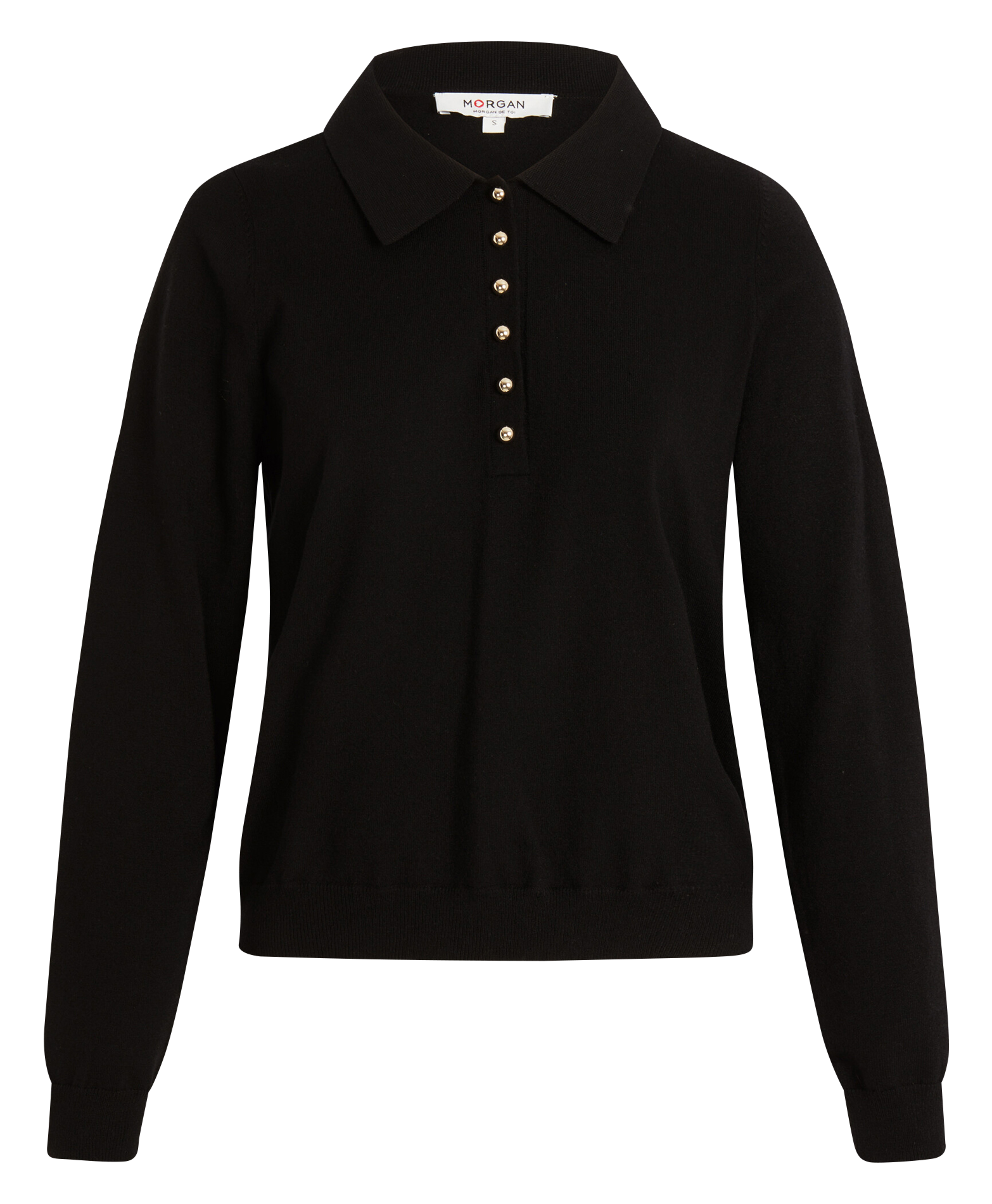 Sjaal van fantasietricot - Aly MORGAN Zwart