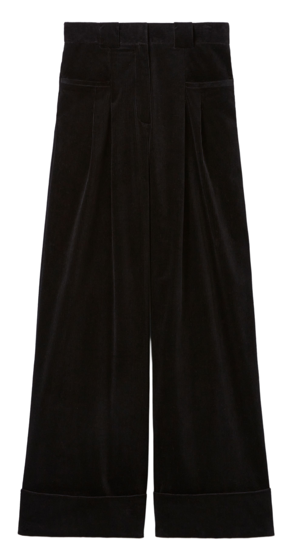 Pantalon large en coton mélangé CLAUDIE PIERLOT Noir
