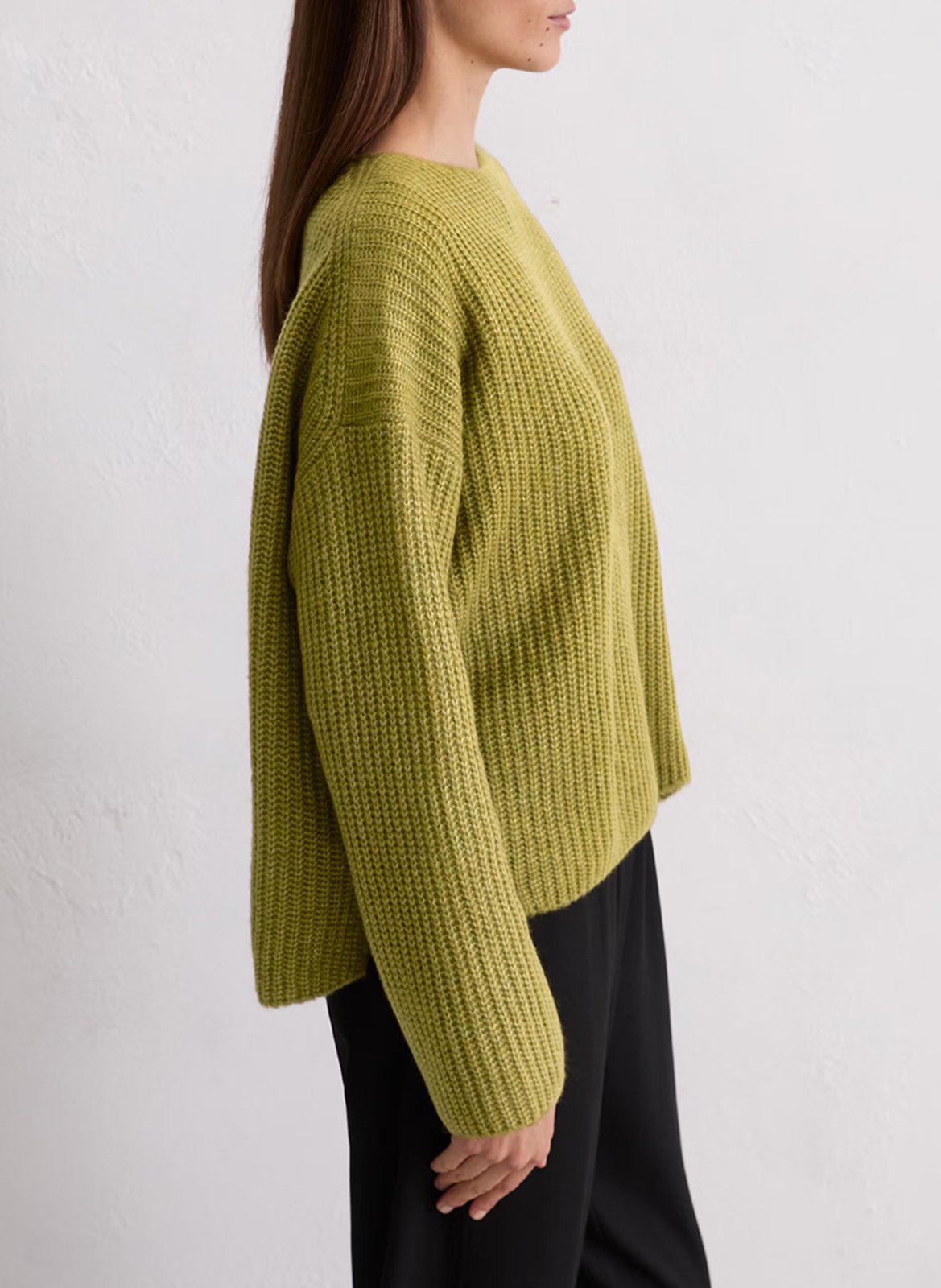 Suéter holgado de lana mixta MARC O'POLO Caqui