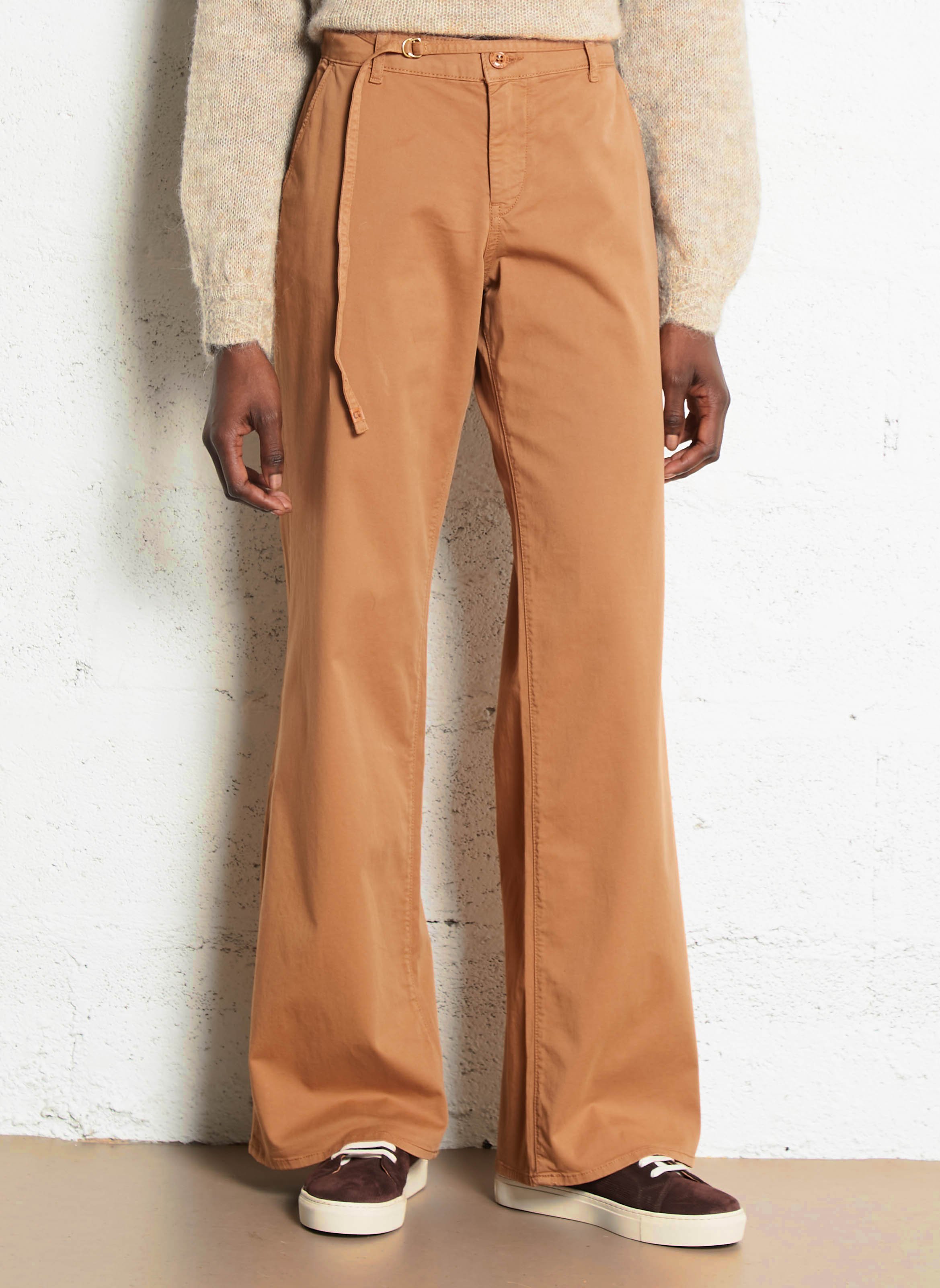 Pull droit col V en laine mélangée SUD EXPRESS Blanc