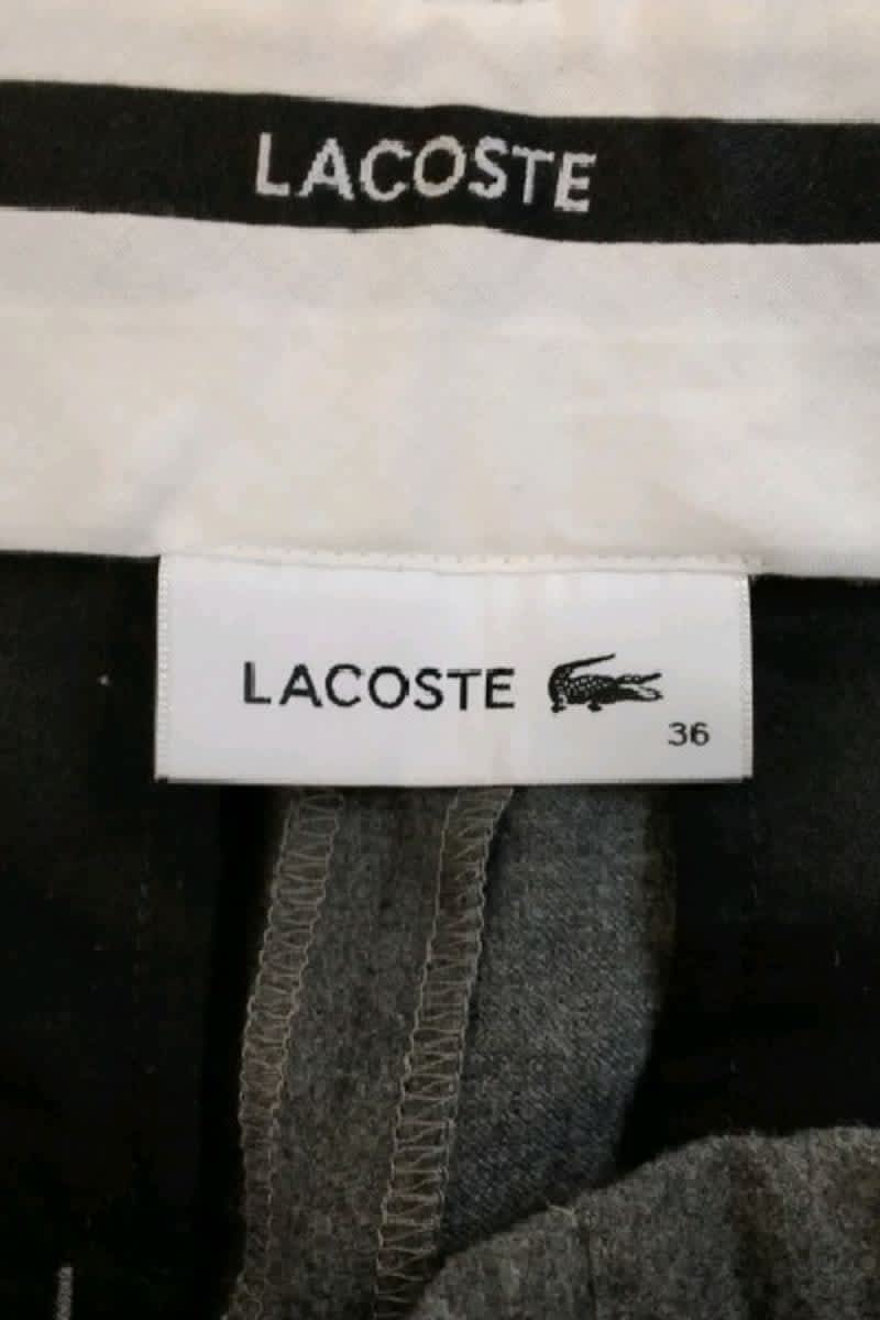 Wide trousers LACOSTE - SECONDE MAIN Grey