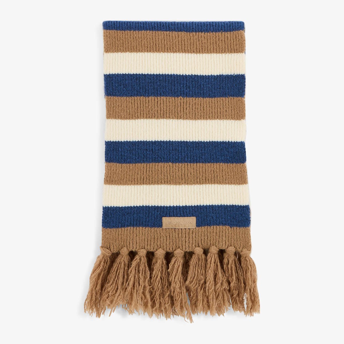 Striped scarf SERGE BLANCO White