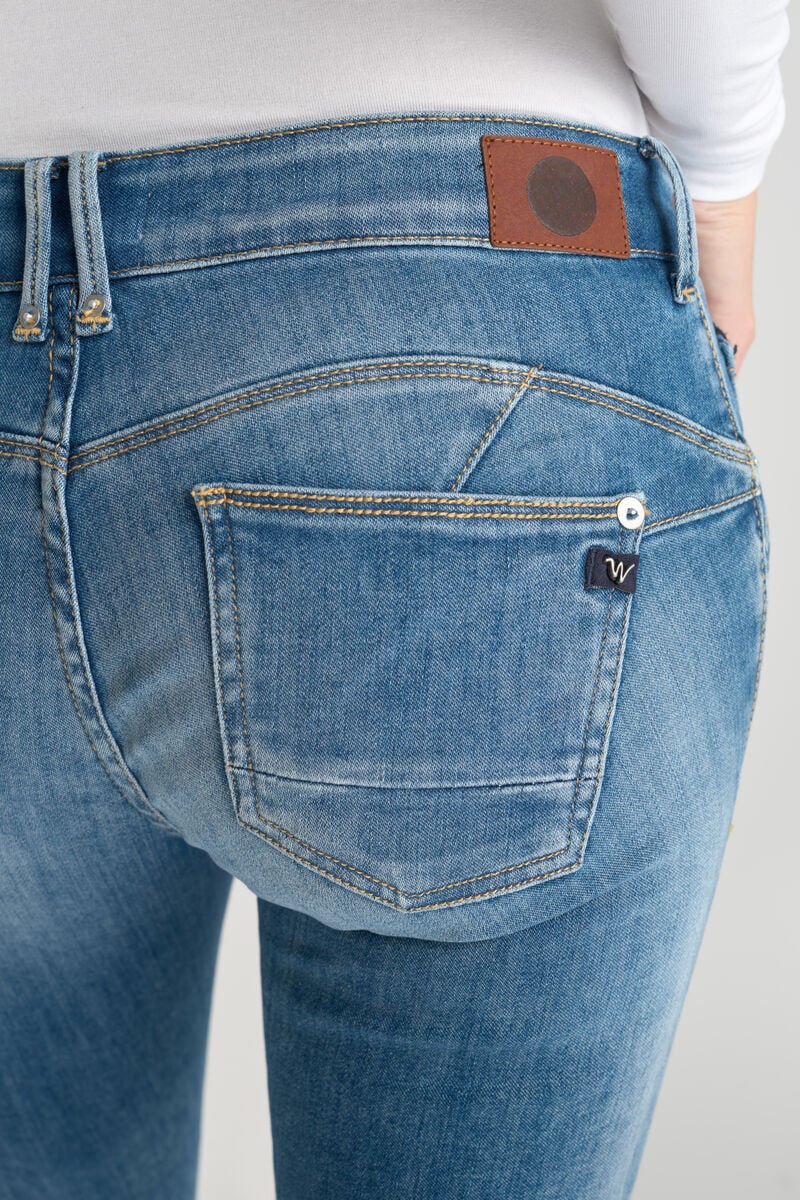 Push-up slim pulp jeans, 7/8 length LE TEMPS DES CERISES Blue