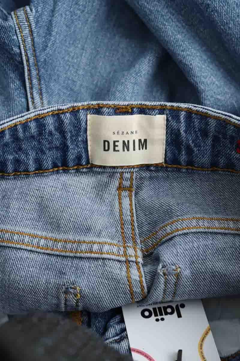 - Straight-leg jeans
- 5 pockets
- Straight cut
- Faded effect SEZANE - Seconde main Blue