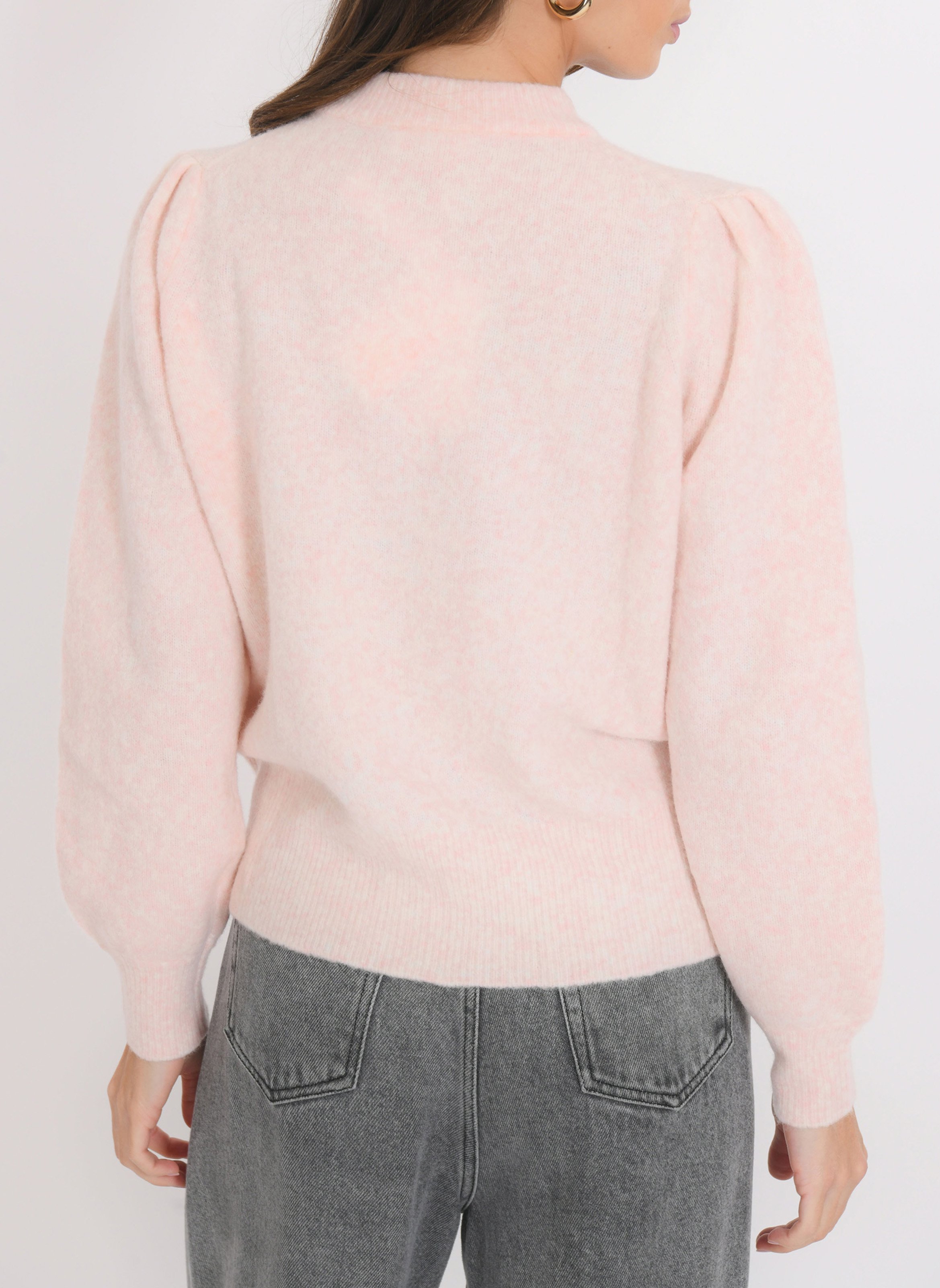 Pull col rond  KOOKAI Rose