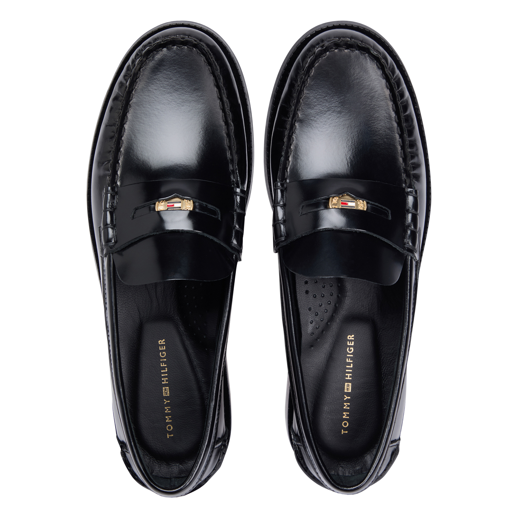 Mocassins en cuir TOMMY HILFIGER Noir