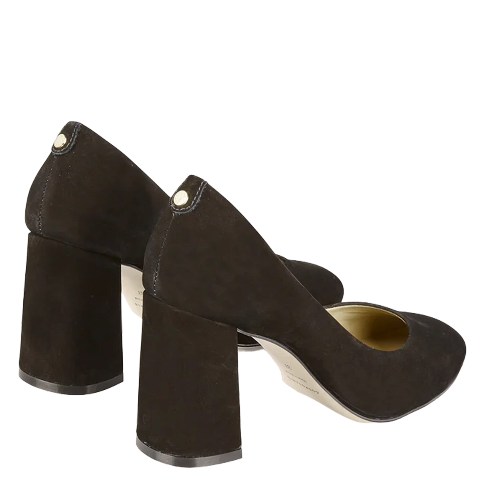 Leather pumps with square heels COSMOPARIS Black