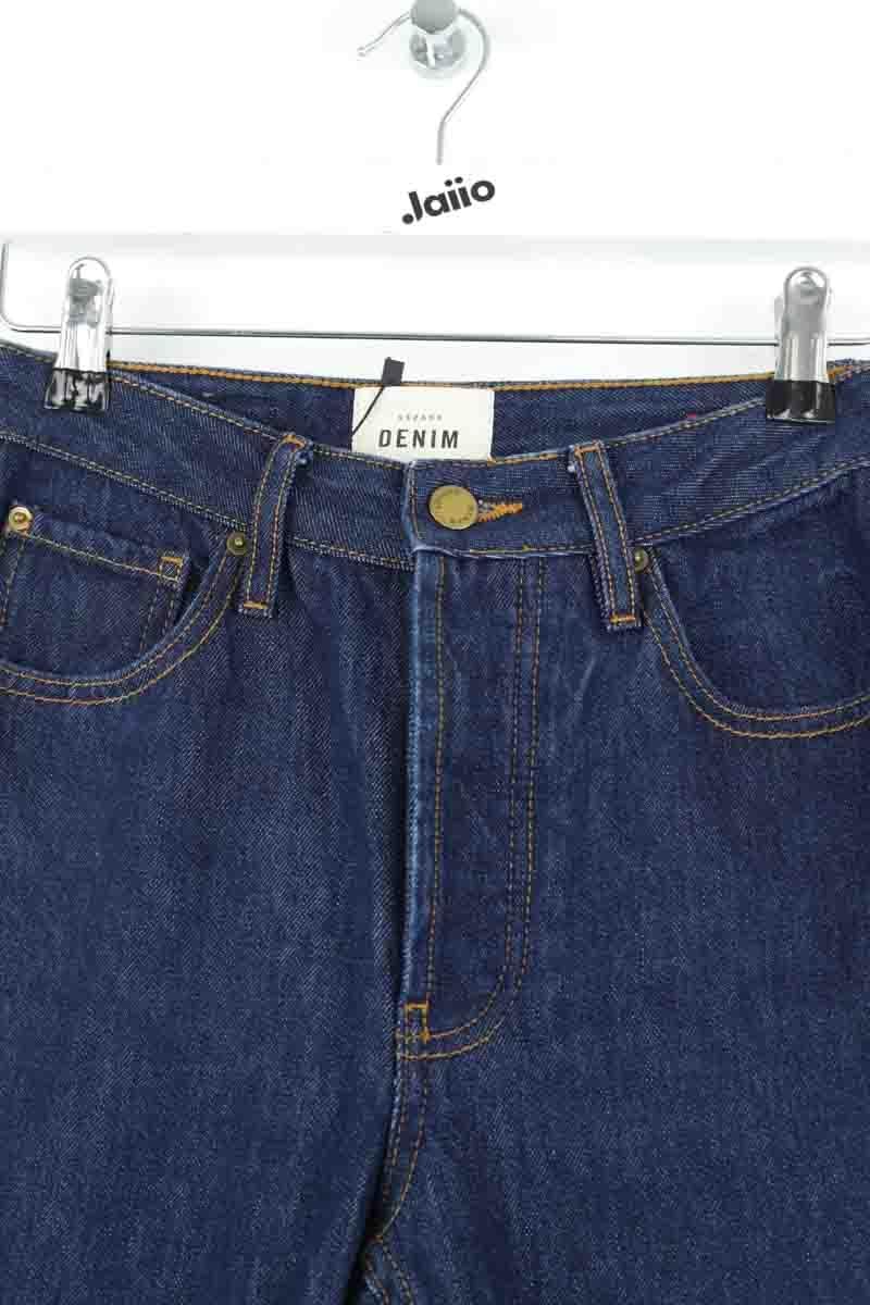 - Straight-leg jeans
- 5 pockets
- Straight cut
- Faded effect SEZANE - Seconde main Blue