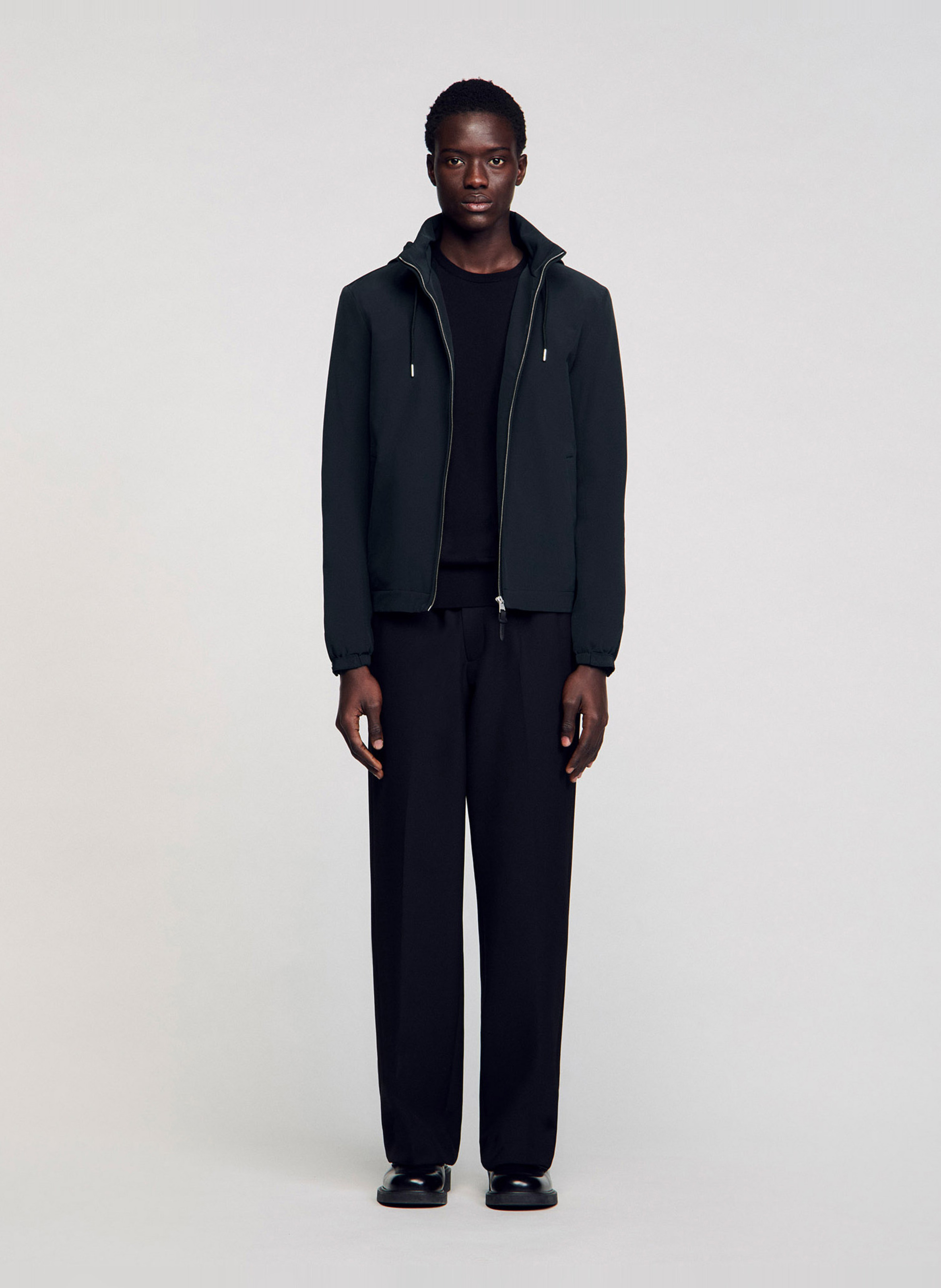 Blouson à capuche SANDRO Blue