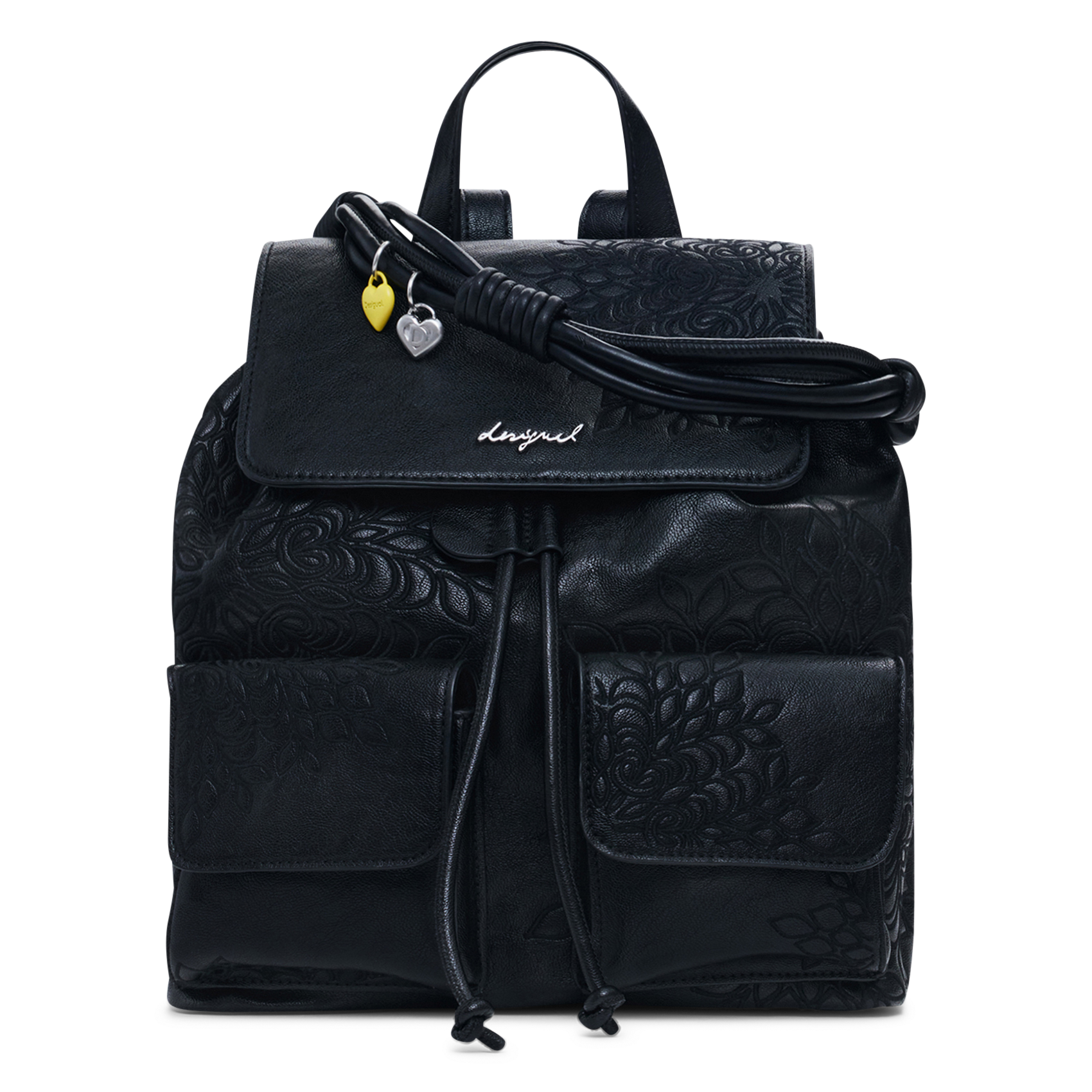 Rucksack mit Blumenmuster DESIGUAL Schwarz