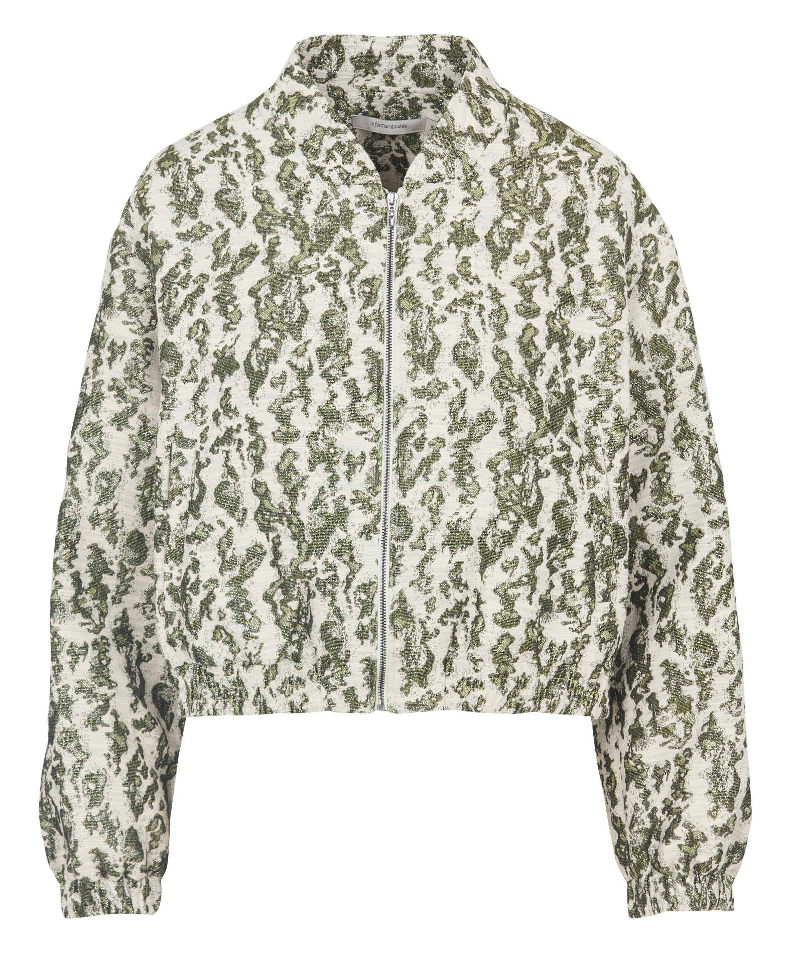 Organic cotton blend teddy collar sweater LA FEE MARABOUTEE Green