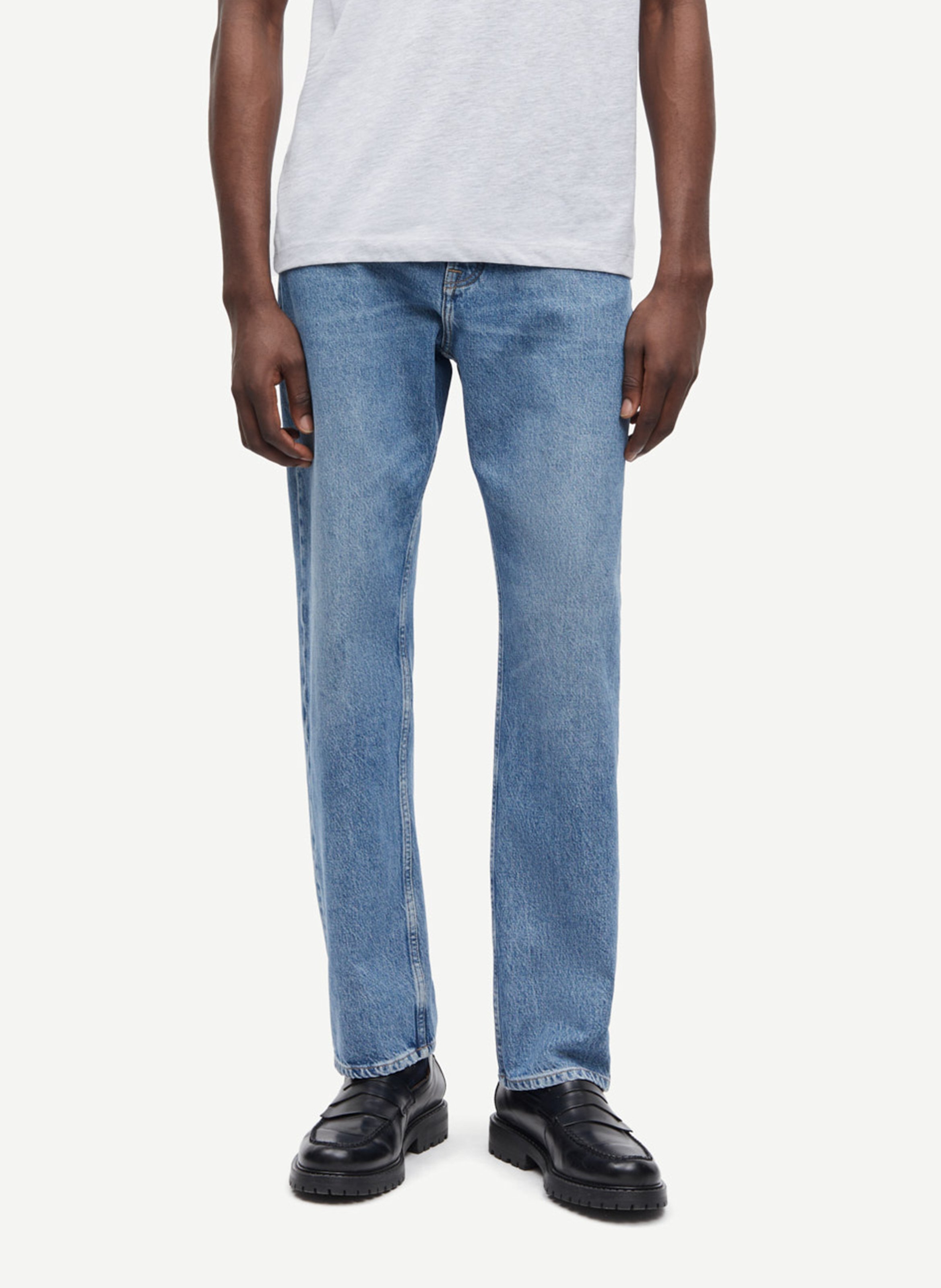 Straight organic cotton jeans SAMSOE SAMSOE Blue