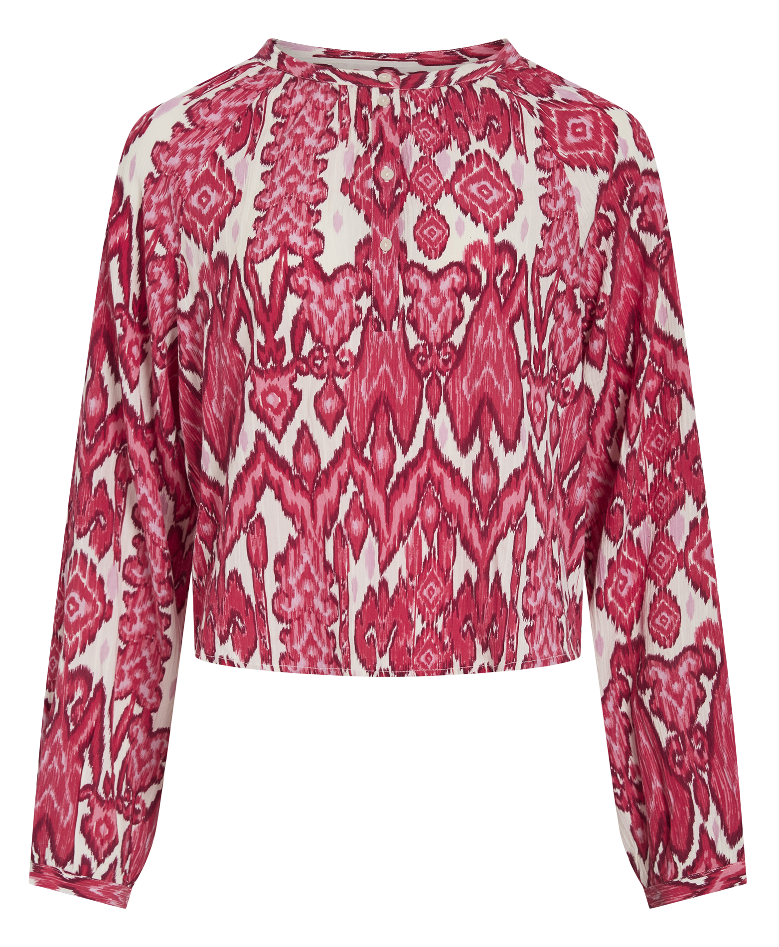 Top droit col rond imprimé VILA Beige