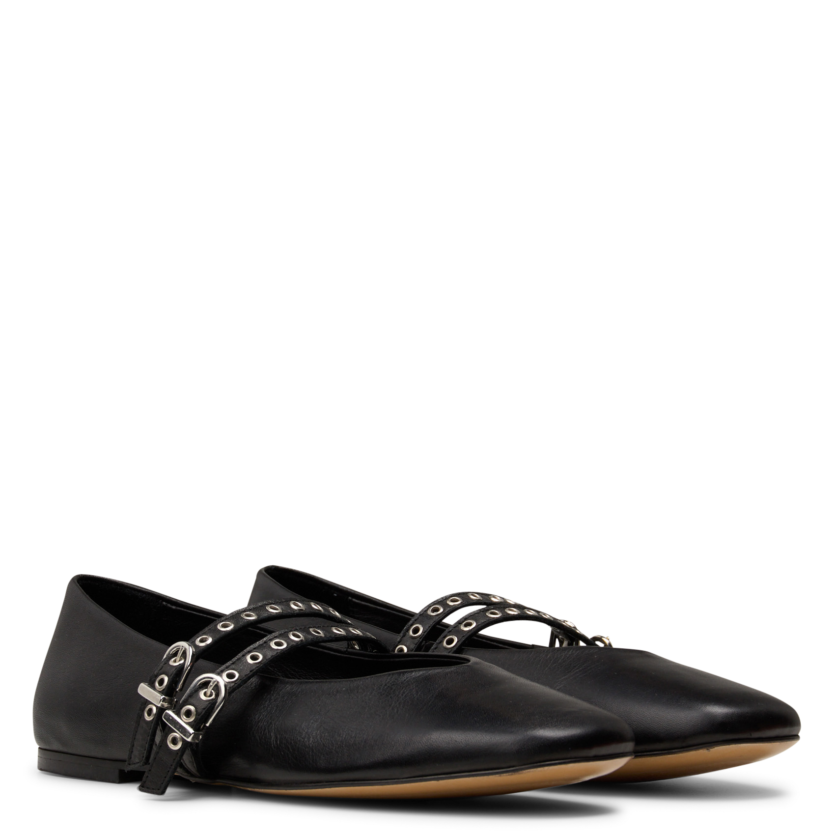 Ballerines en cuir MELLOW YELLOW Noir