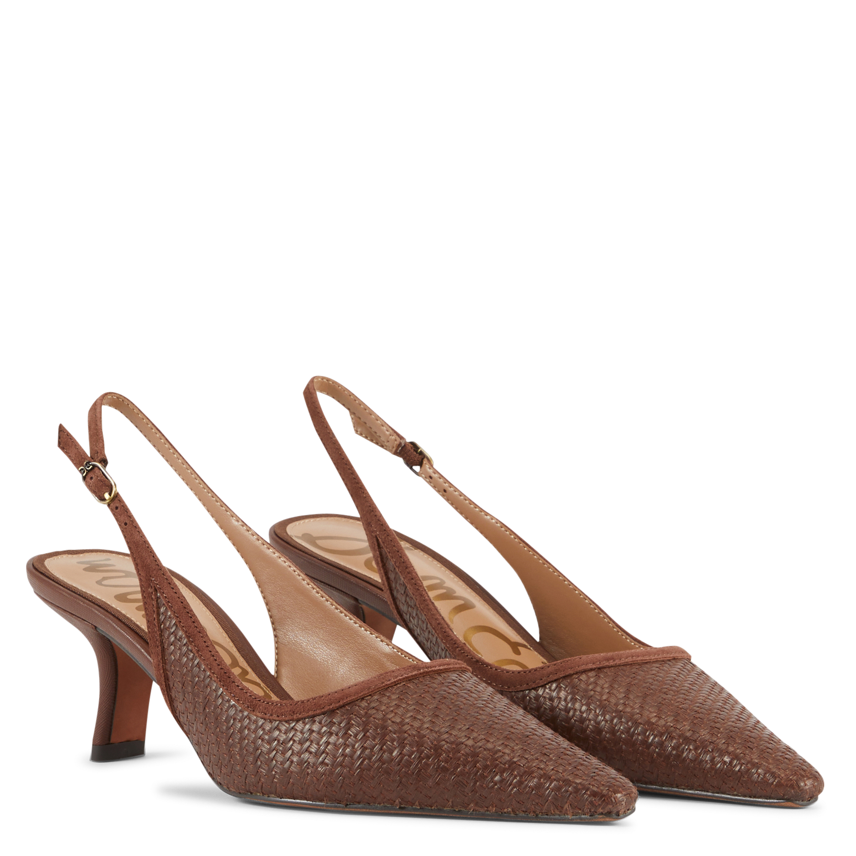 Raffia-Pumps SAM EDELMAN Braun