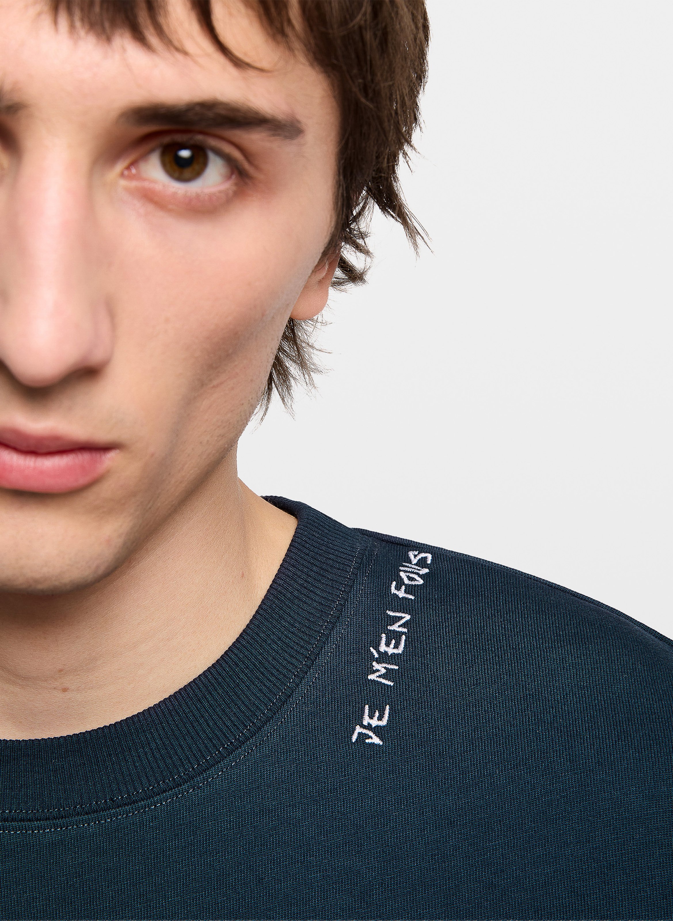 T-shirt met ronde hals van biologisch katoen ZADIG&VOLTAIRE Blauw