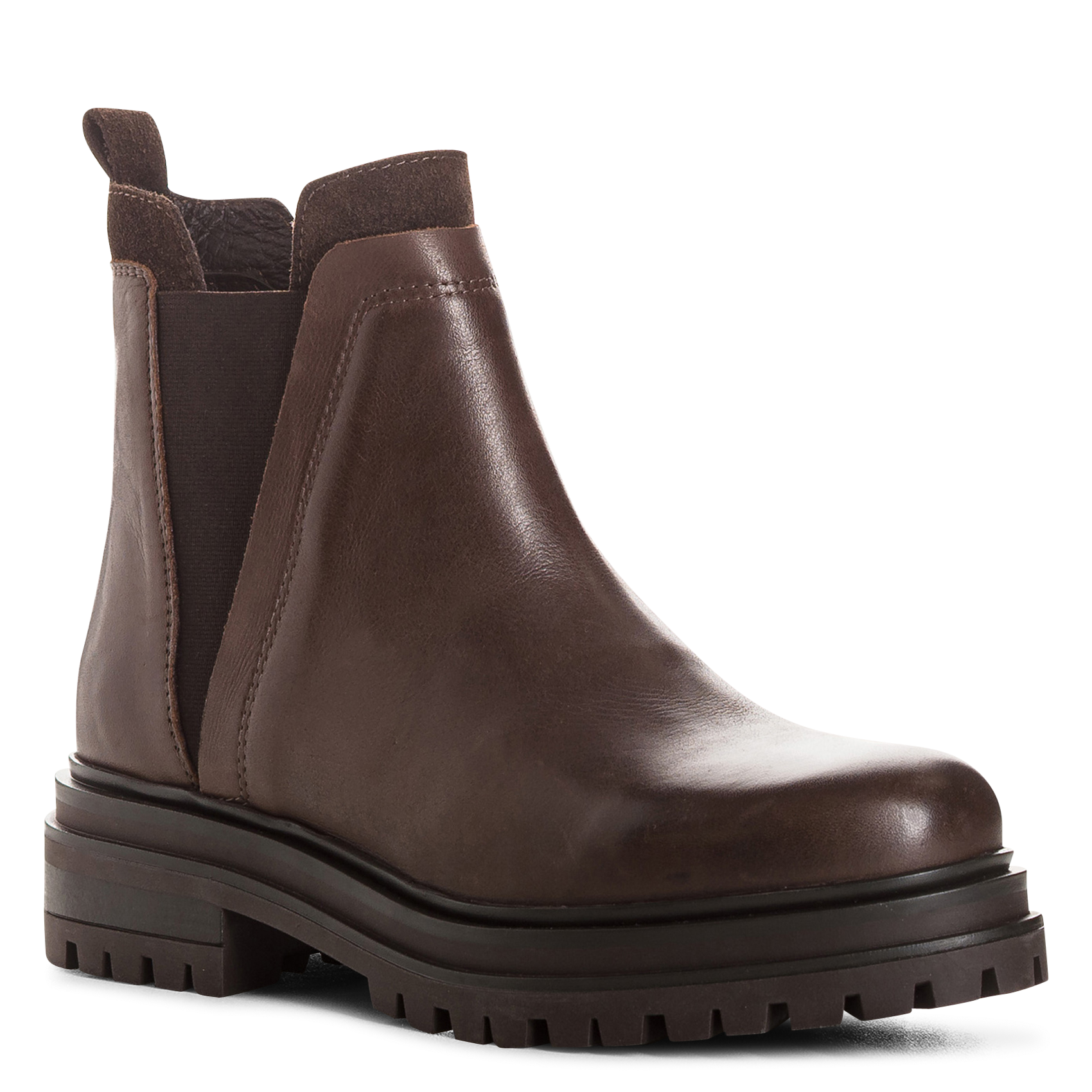 Lederstiefeletten REQINS Braun