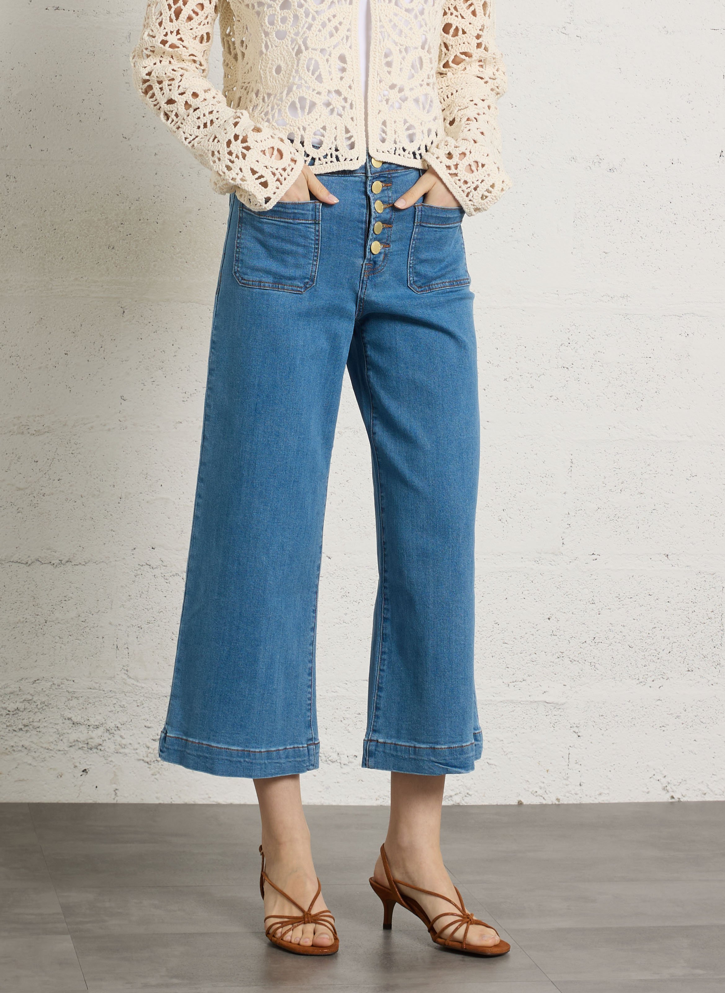Ausgestellte High Waist Jeans LA PETITE ETOILE