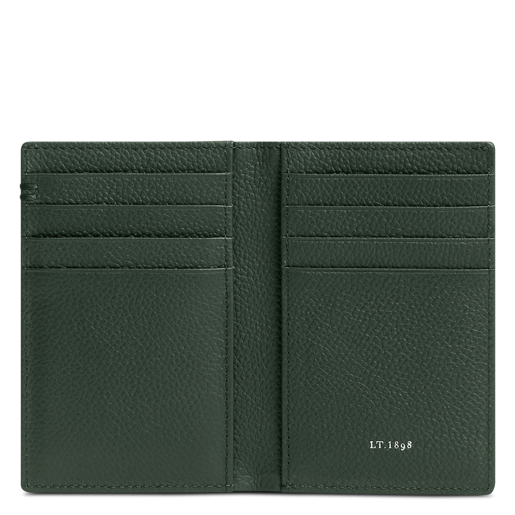 Calfskin leather credit-card holder LE TANNEUR Green
