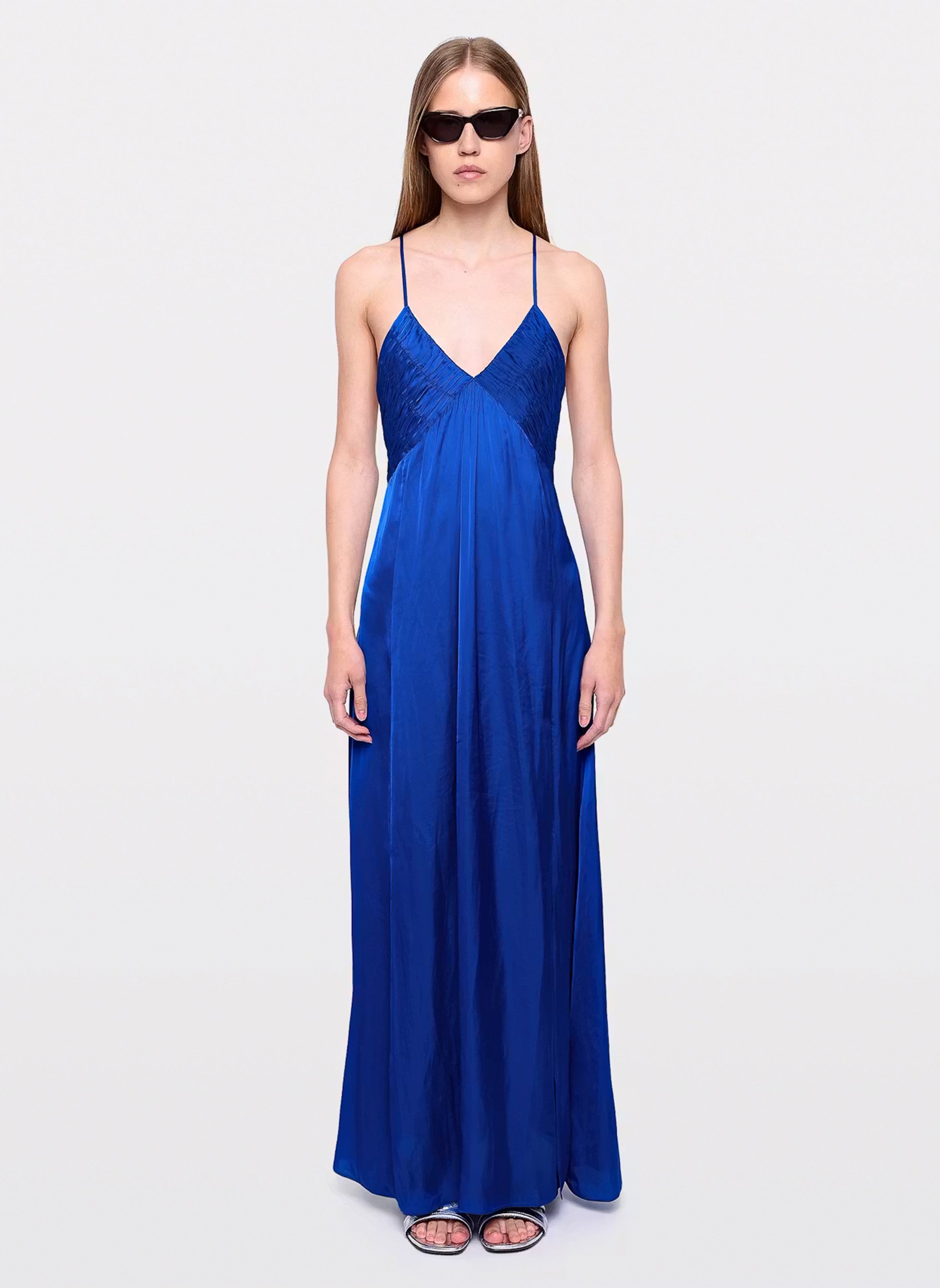 Robe longue col V ZADIG&VOLTAIRE Bleu