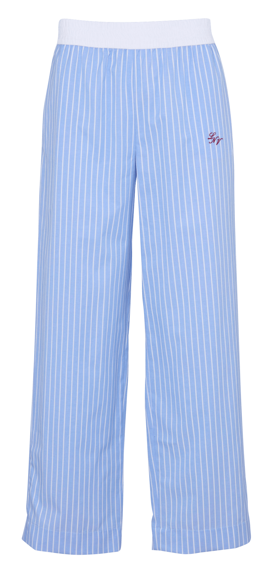 Gestreifte Baumwollmischungshose LA NOUVELLE Blau