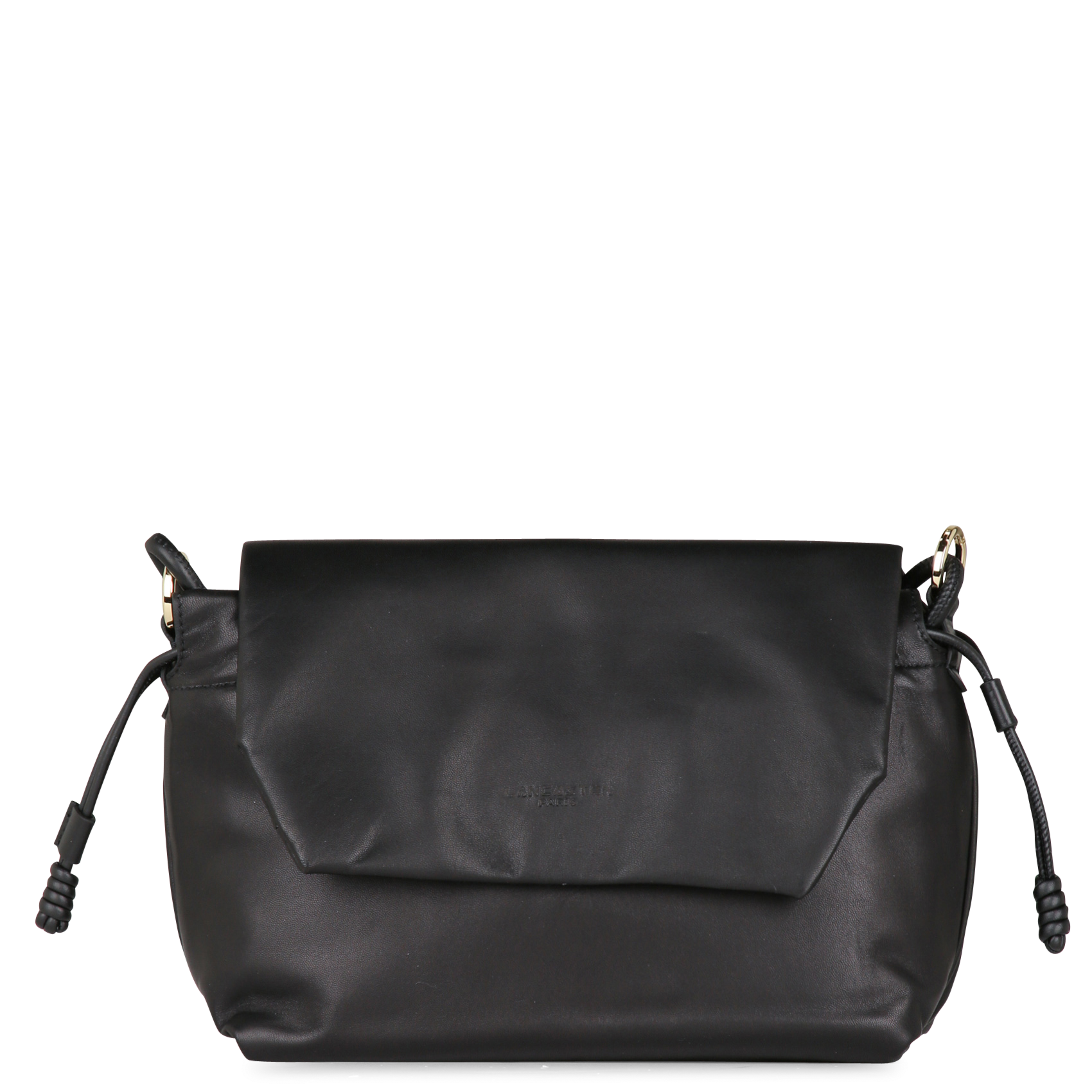 Sac porté épaule en cuir  LANCASTER PARIS Noir