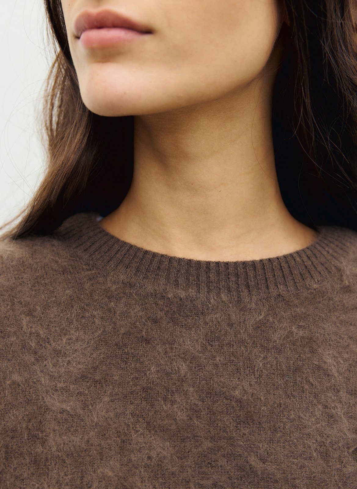 Brushed cashmere sweater GERARD DAREL Brown