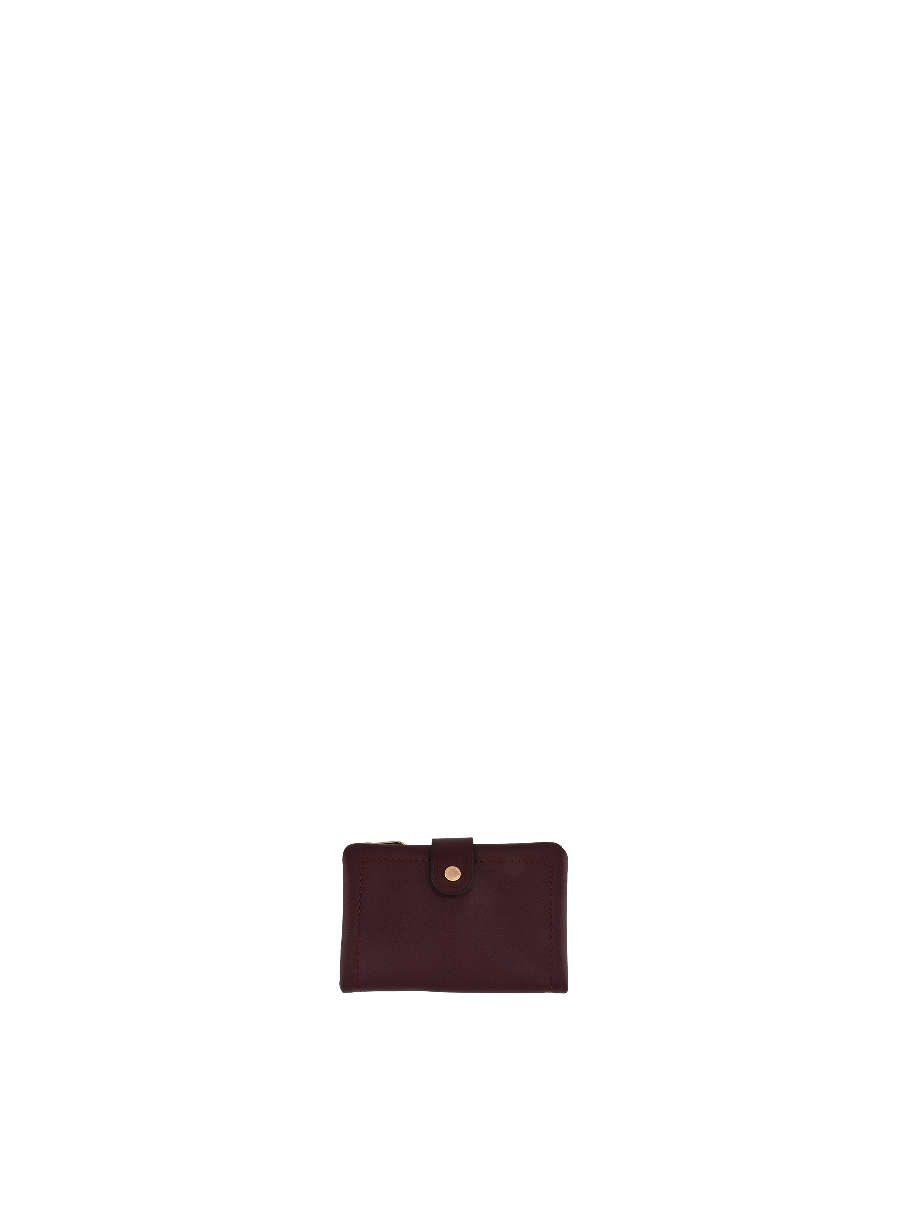 Portefeuille en cuir de vachette POURCHET Rouge