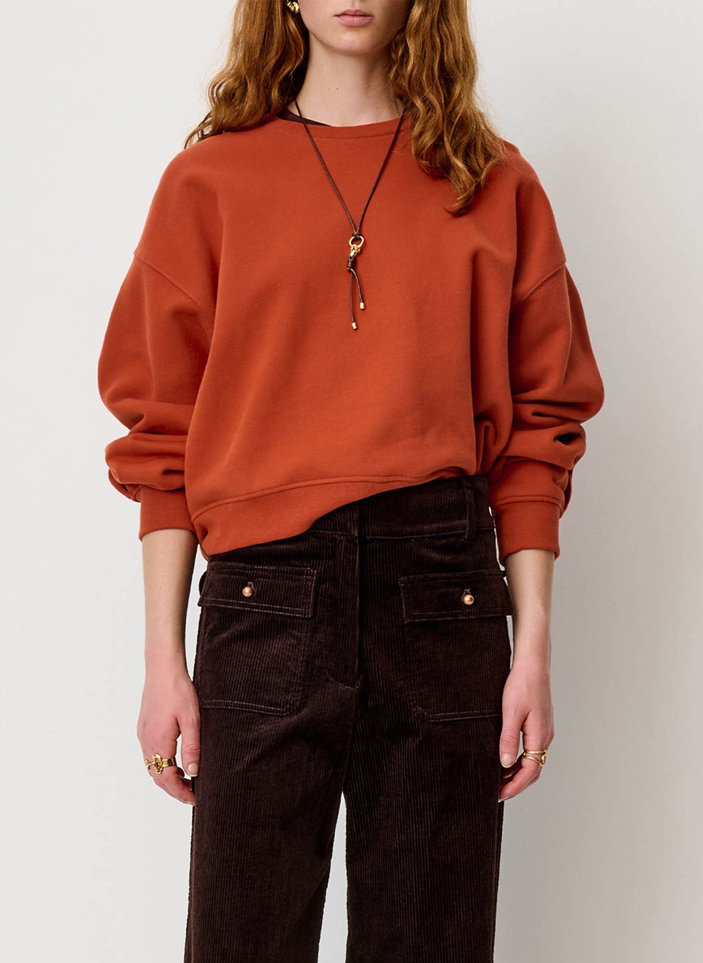Cotton round-neck sweatshirt SESSUN