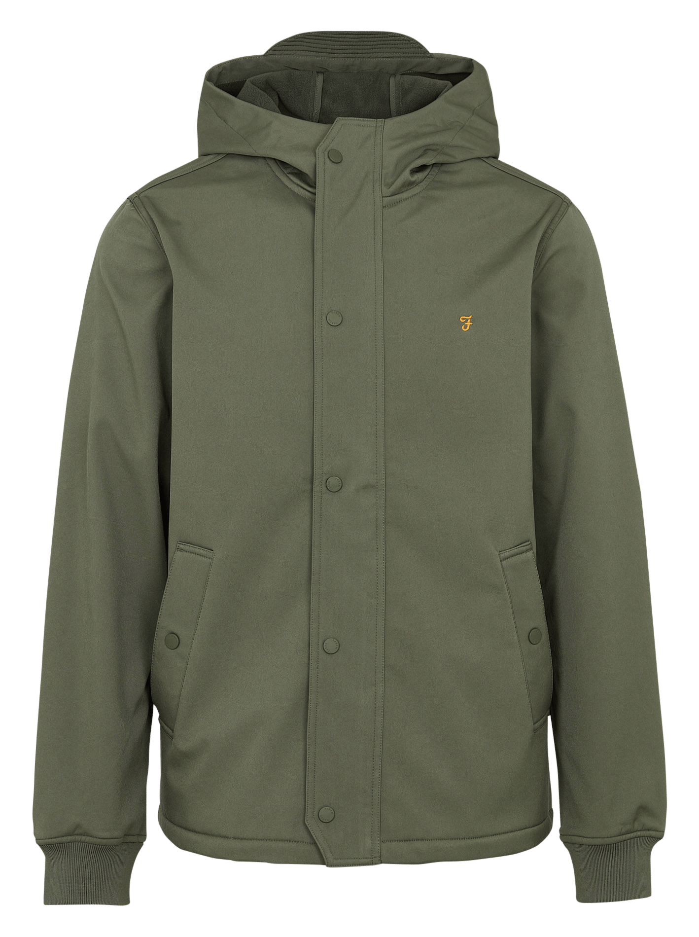 High-neck jacket FARAH Green