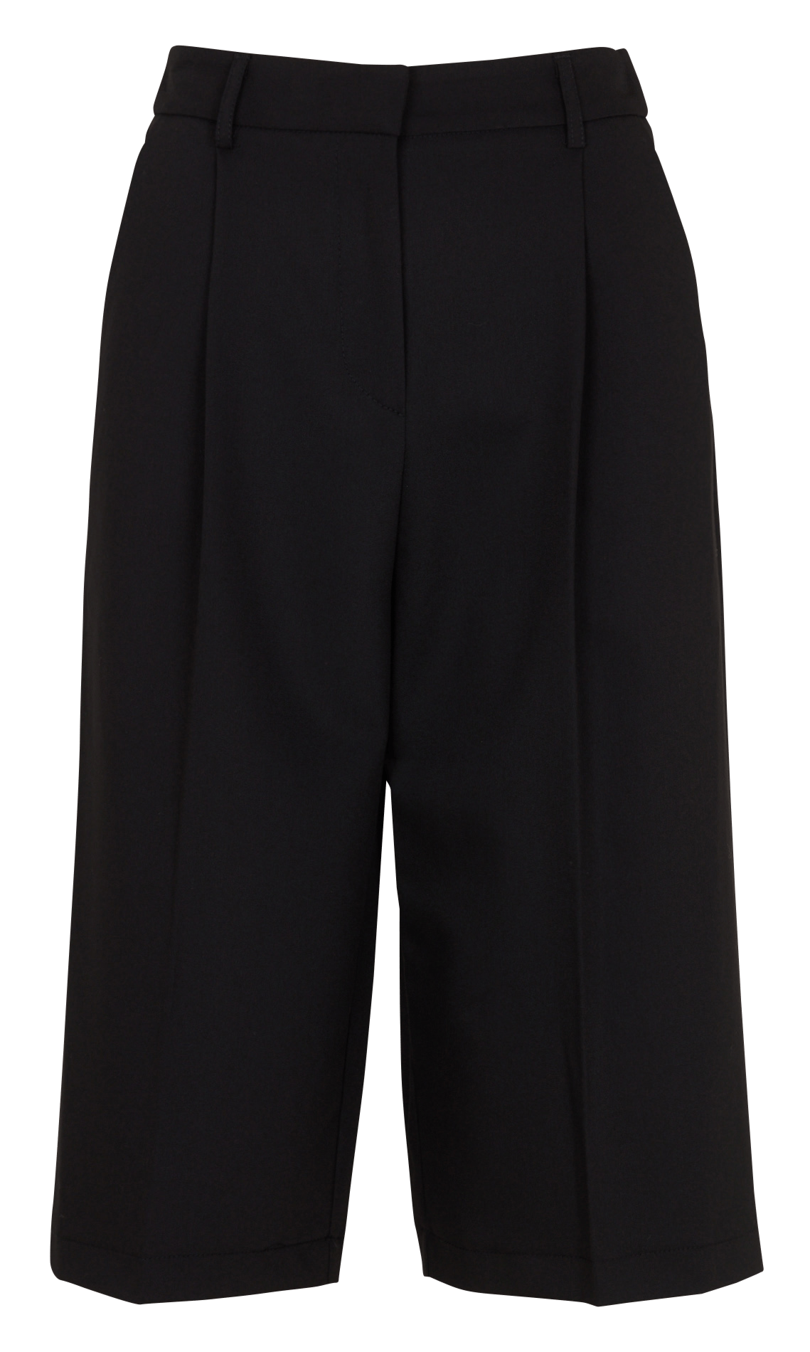 Straight, loose-fitting pleated Bermuda shorts IMPERIAL