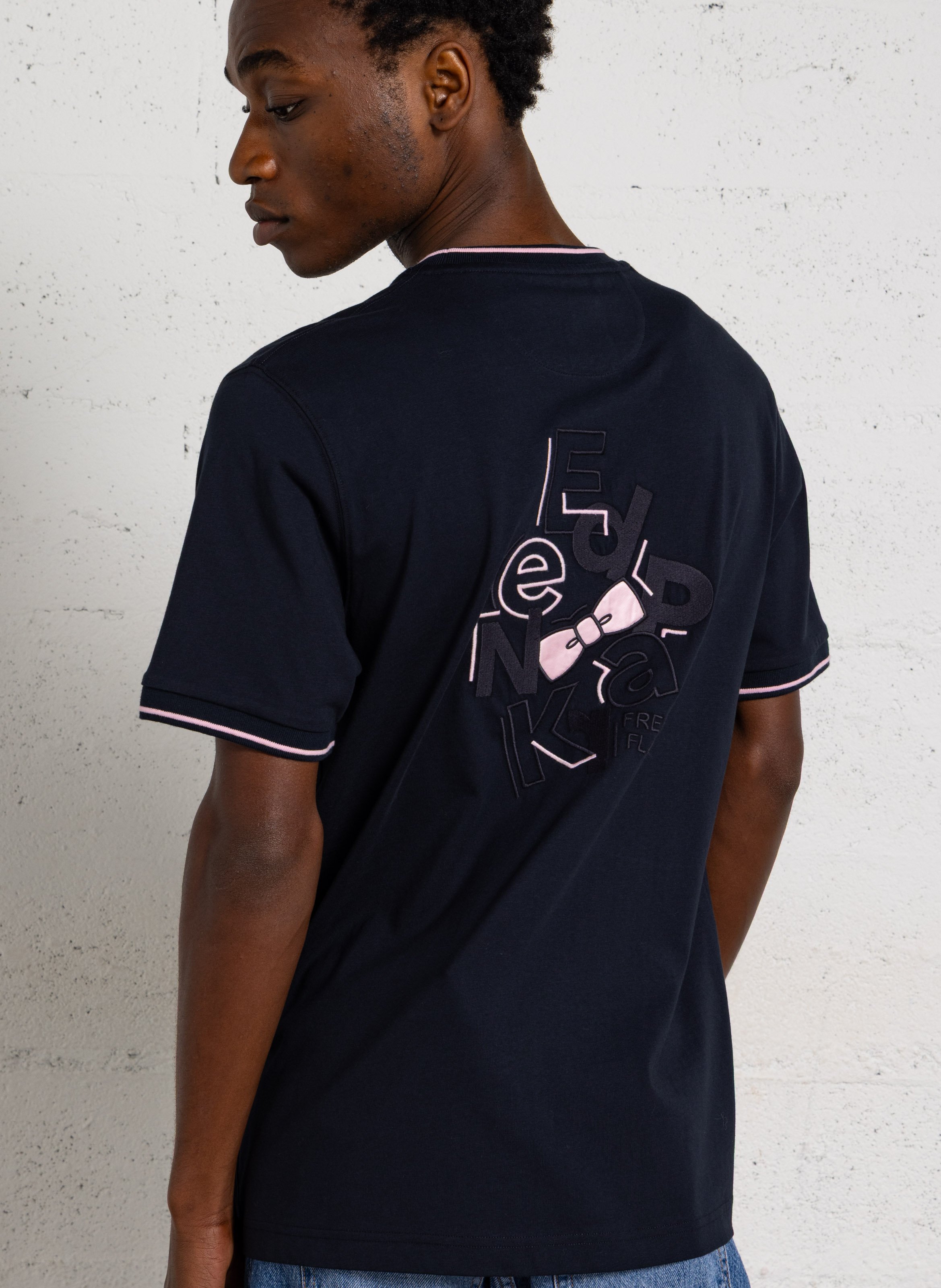 Tee-shirt droit en coton EDEN PARK Bleu