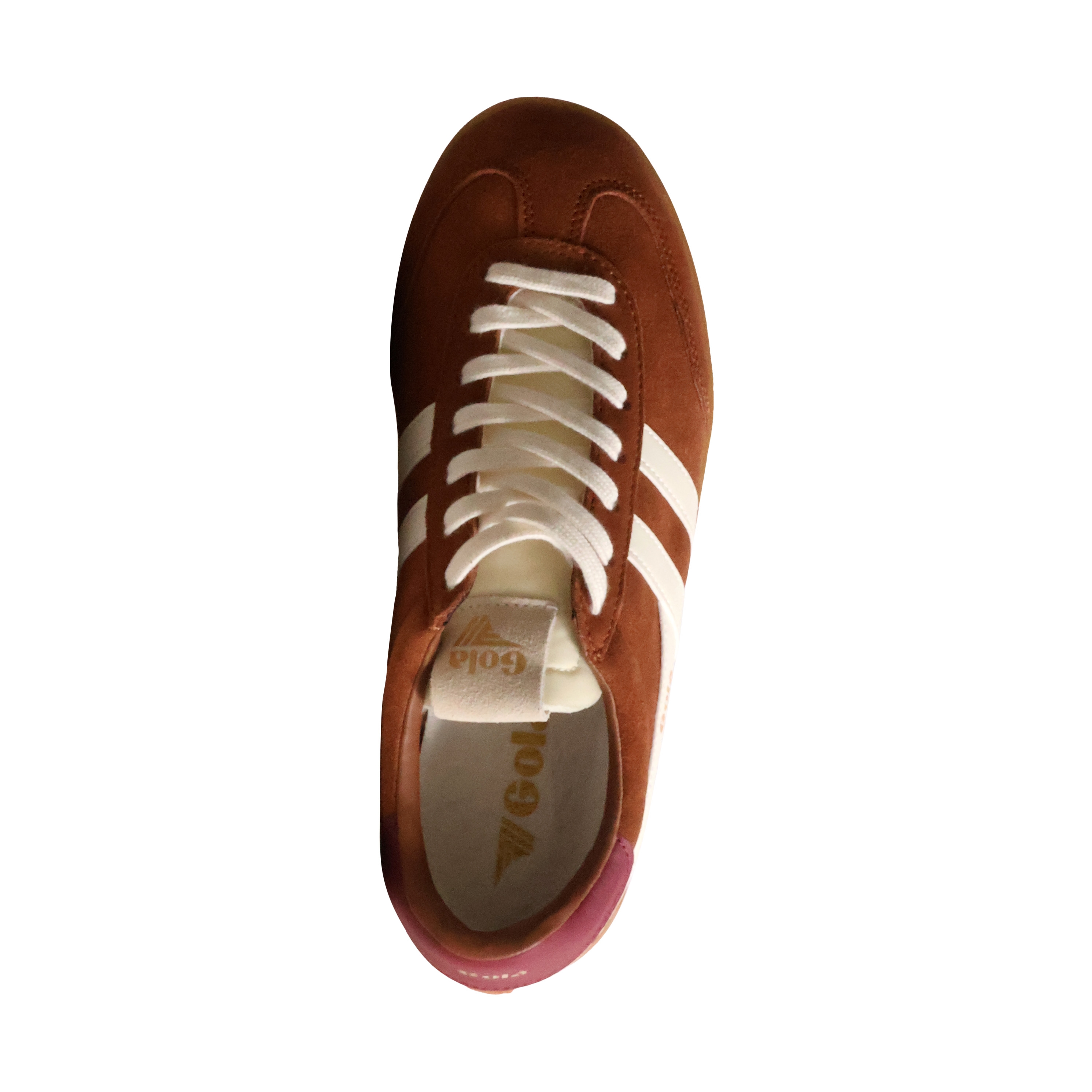Buttermilk leather low-top sneaker with gum sole GOLA Multicolored