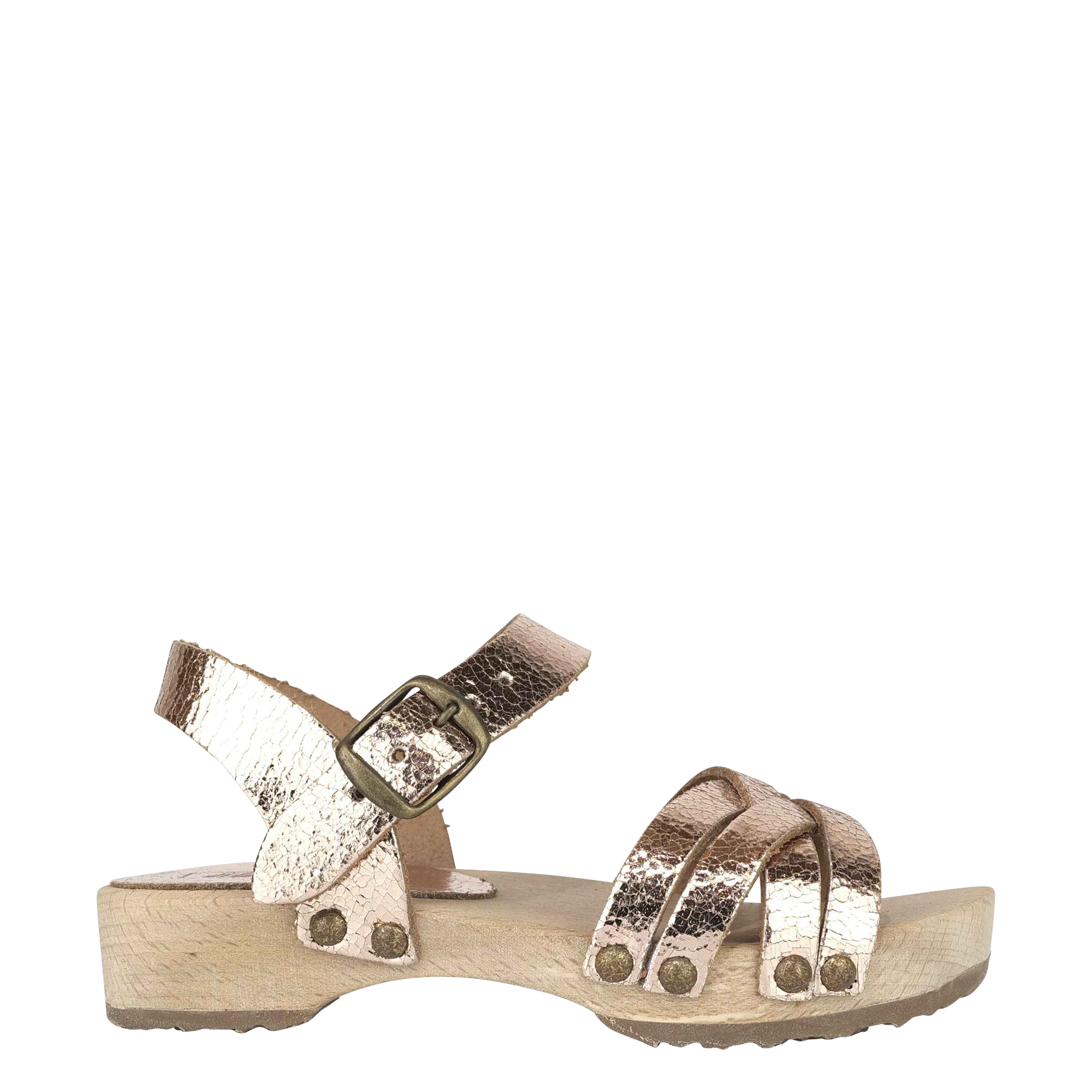 Leather sandals BOSABO Golden