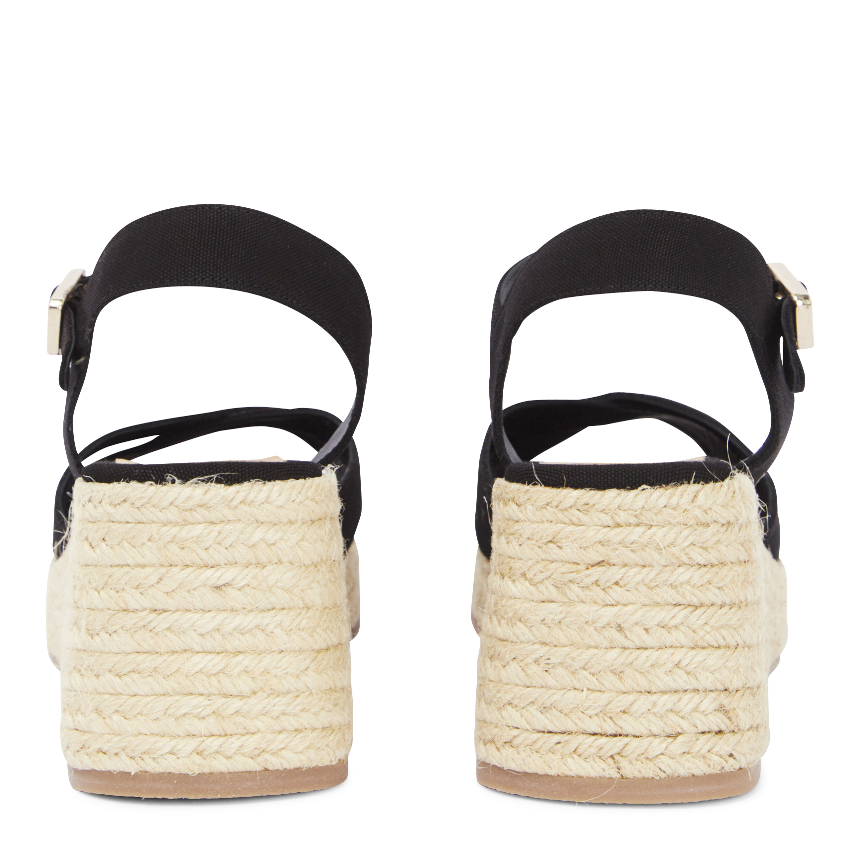Espadrilles compensées en coton  CASTANER Noir