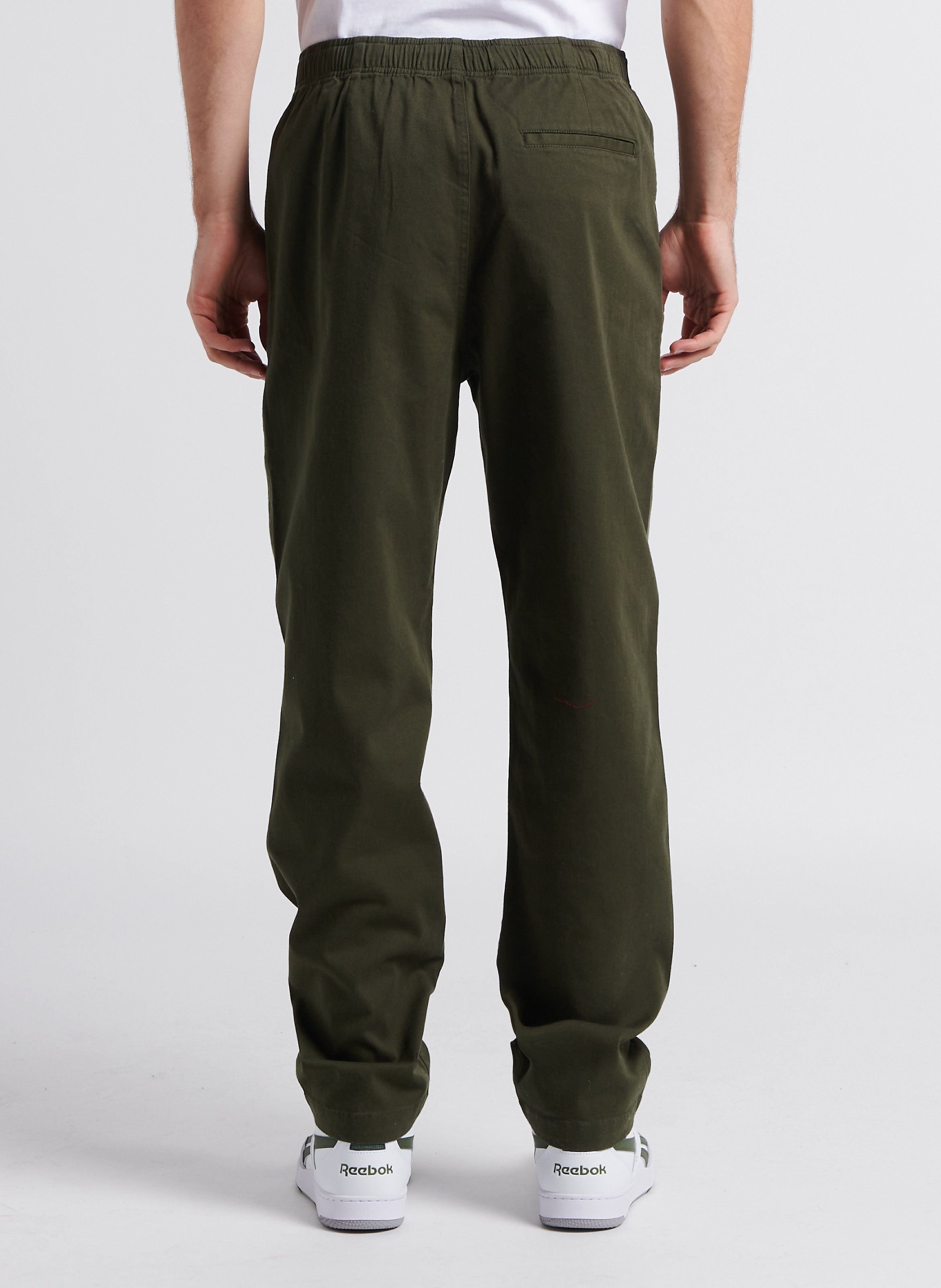 Rechte broek | katoenblend MINIMUM Groen