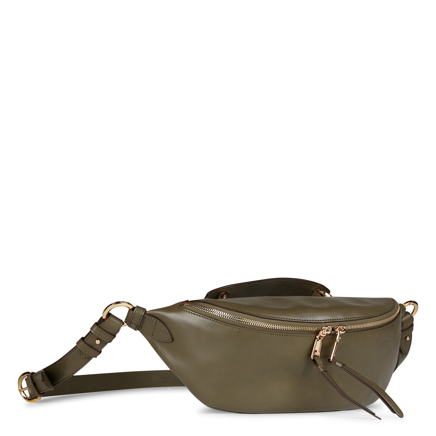 Sac bandoulière en cuir LANCEL Kaki