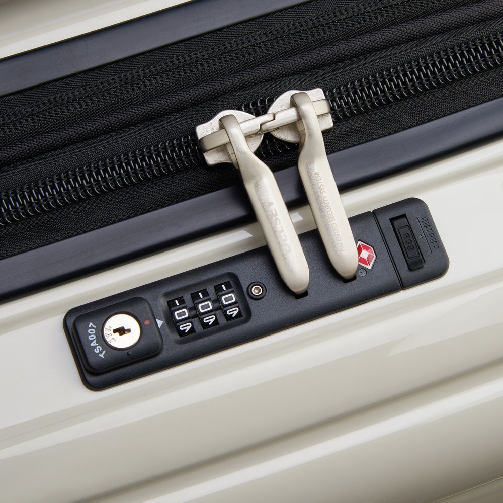 Rigid cabin suitcase DELSEY PARIS White