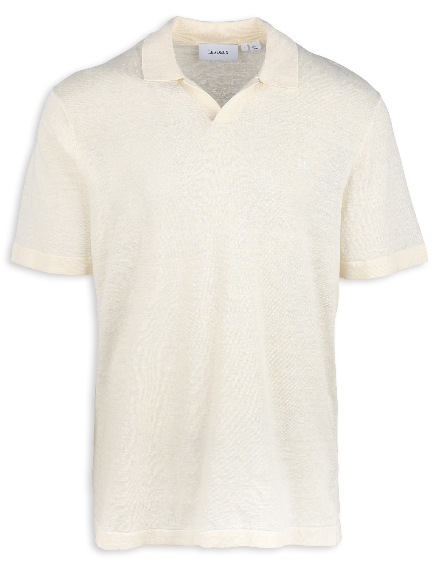 Linen-blend polo shirt LES DEUX Beige