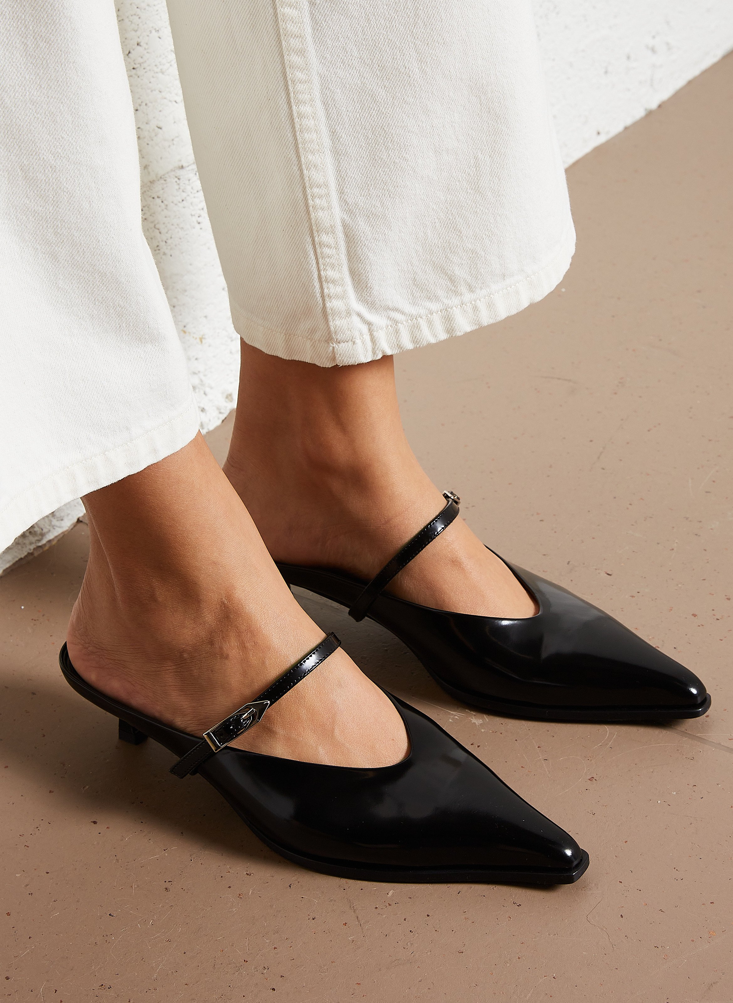 Escarpins en cuir  MI/MAI Noir