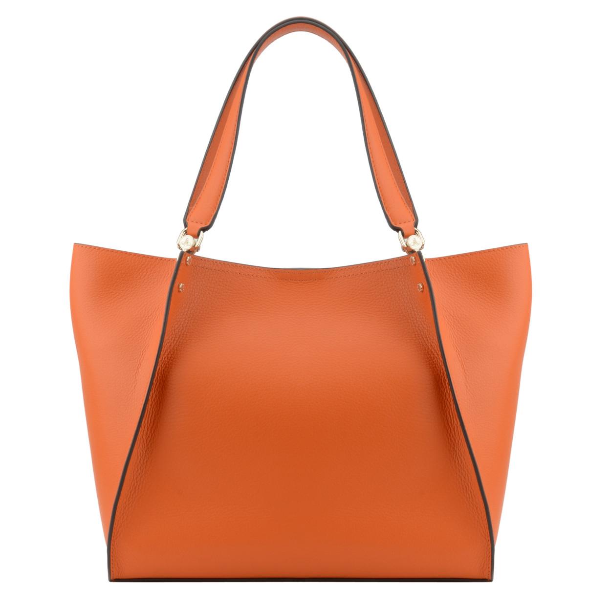 Billy L leather bag  POURCHET Orange